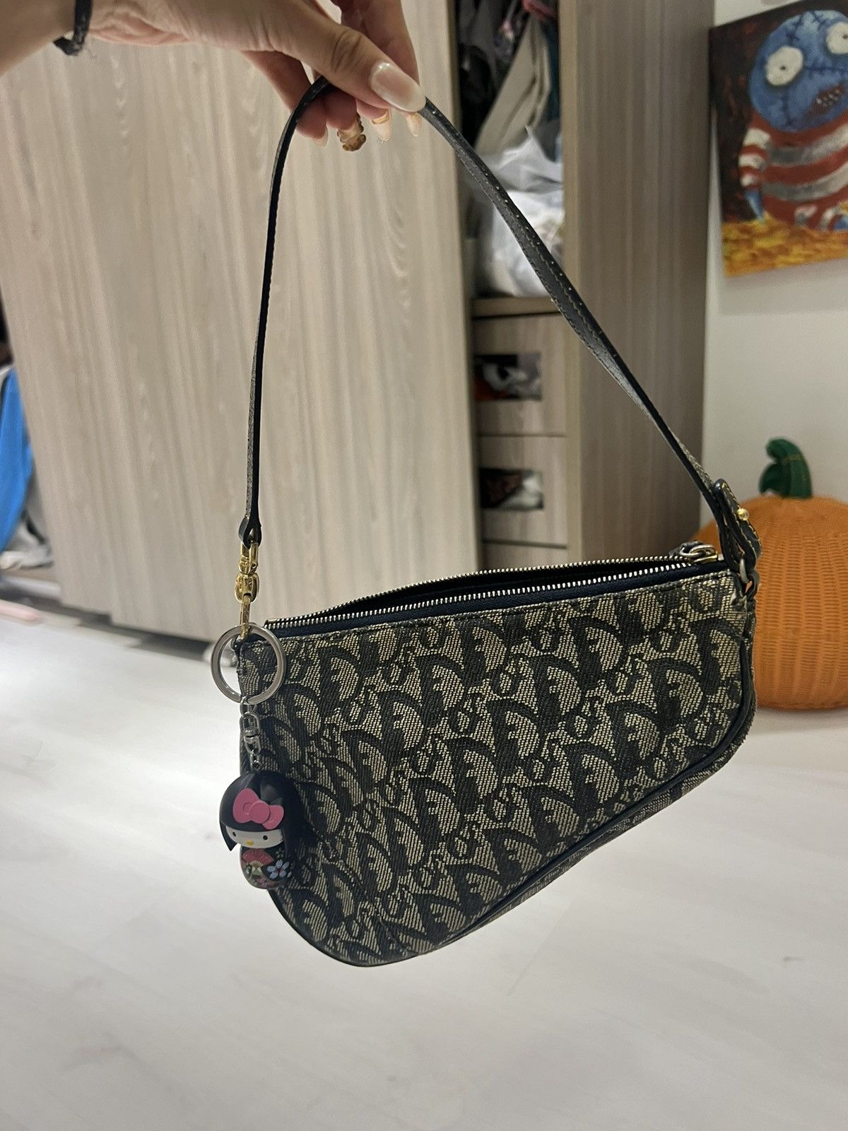 Designer × Dior × Vintage Dior denim saddle bag Size ONE SIZE - 2 Thumbnail