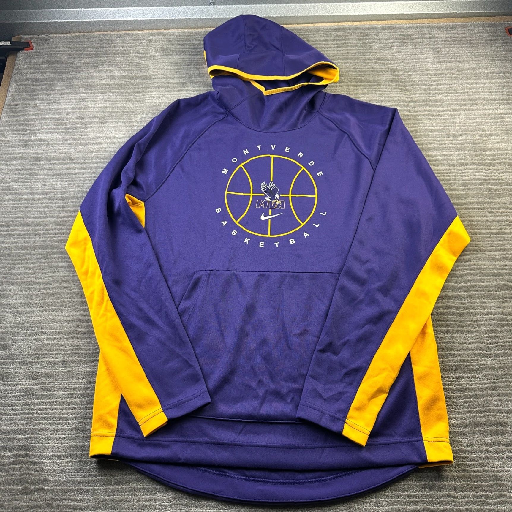 Nike Nike Hoodie Mens Large Purple Montverde EYBL Spotlight Warmup Size US M / EU 48-50 / 2 - 2 Thumbnail