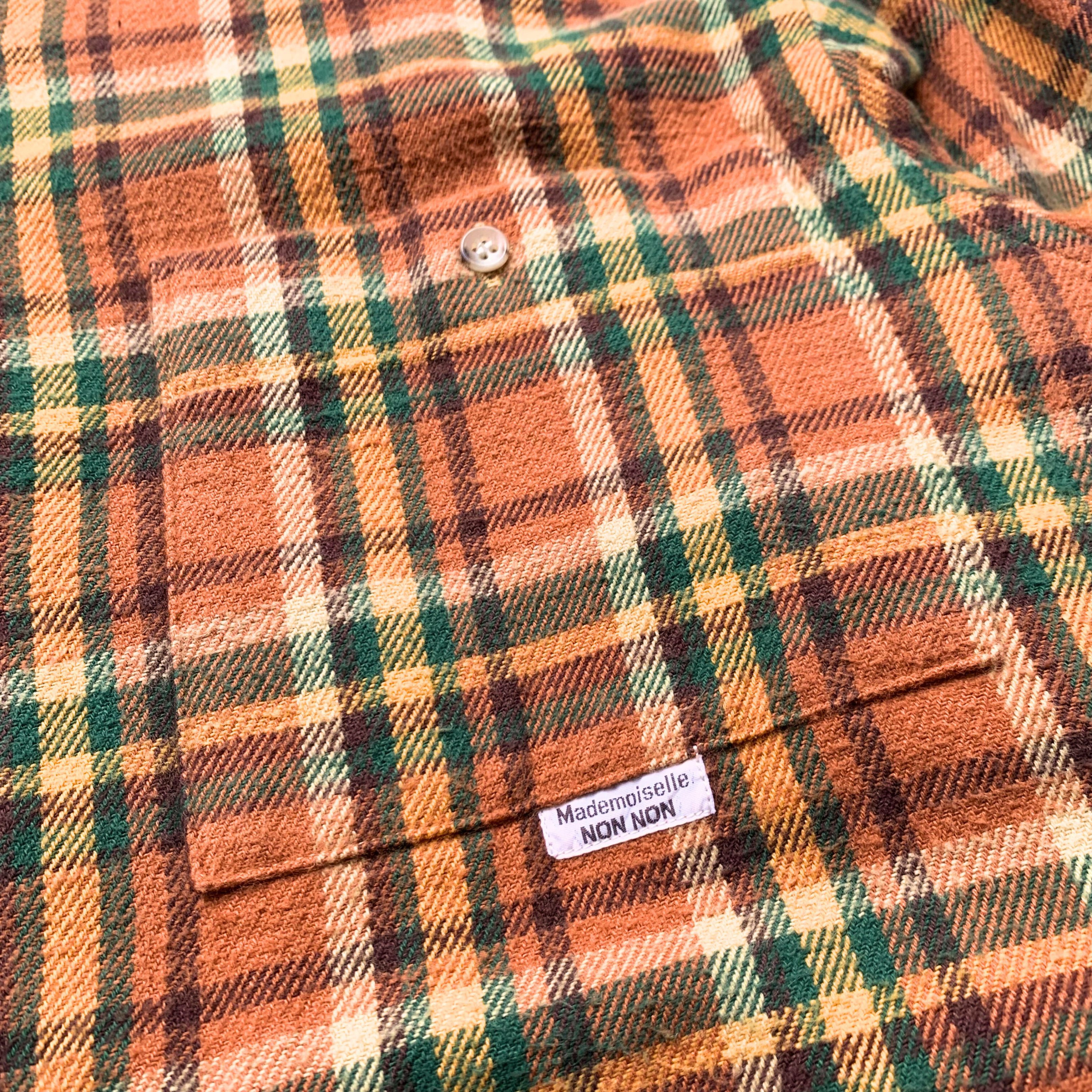 Designer × Japanese Brand Mademoiselle NON NON Japan 2000s Mens Flannel Longshirt Size US M / EU 48-50 / 2 - 5 Thumbnail