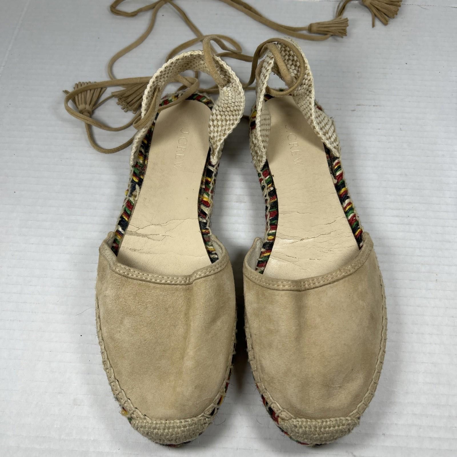 J.Crew J. CREW Suede Lace Up Espadrille Women’s Sz 9 Western Boho Size US 9 / IT 39 - 6 Thumbnail