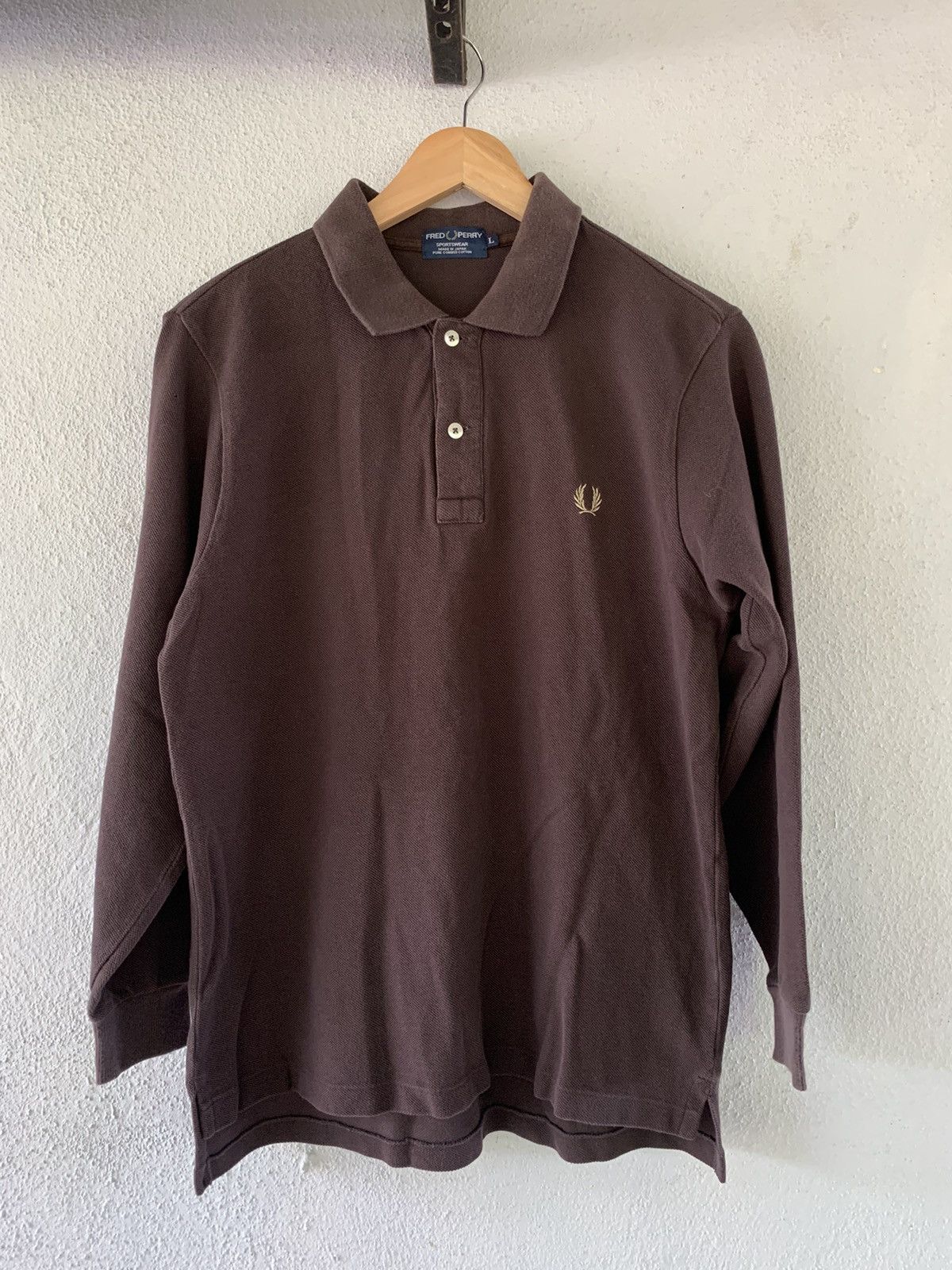 Fred Perry × Vintage Vintage Fred Perry long sleeve collar tee Size US L / EU 52-54 / 3 - 1 Thumbnail