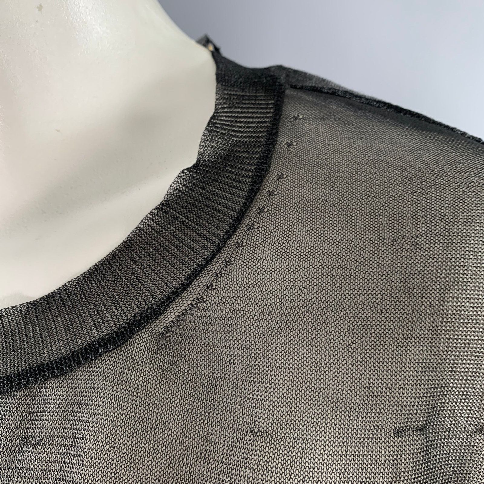 Calvin Klein CALVIN KLEIN Wilson Black Mesh T-Shirt Dress Size XS / US 0-2 / IT 36-38 - 11 Thumbnail