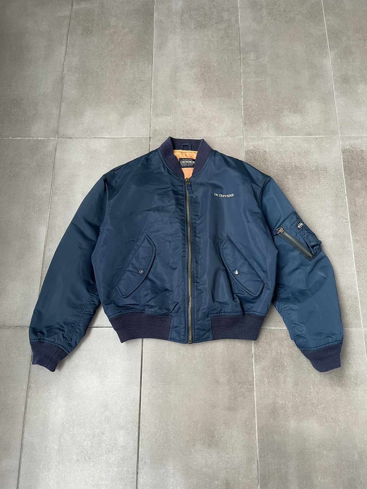 Chevignon VIntage Chevignon MA1 Military Navy Bomber Jacket Size US M / EU 48-50 / 2 - 3 Thumbnail