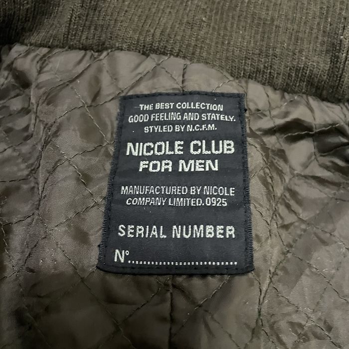 Japanese Brand Vintage Nicole Club For Men Button Up Zipper Jacket