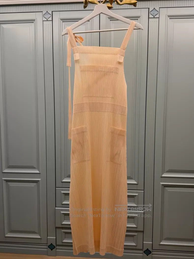 Issey Miyake Beige overall dress