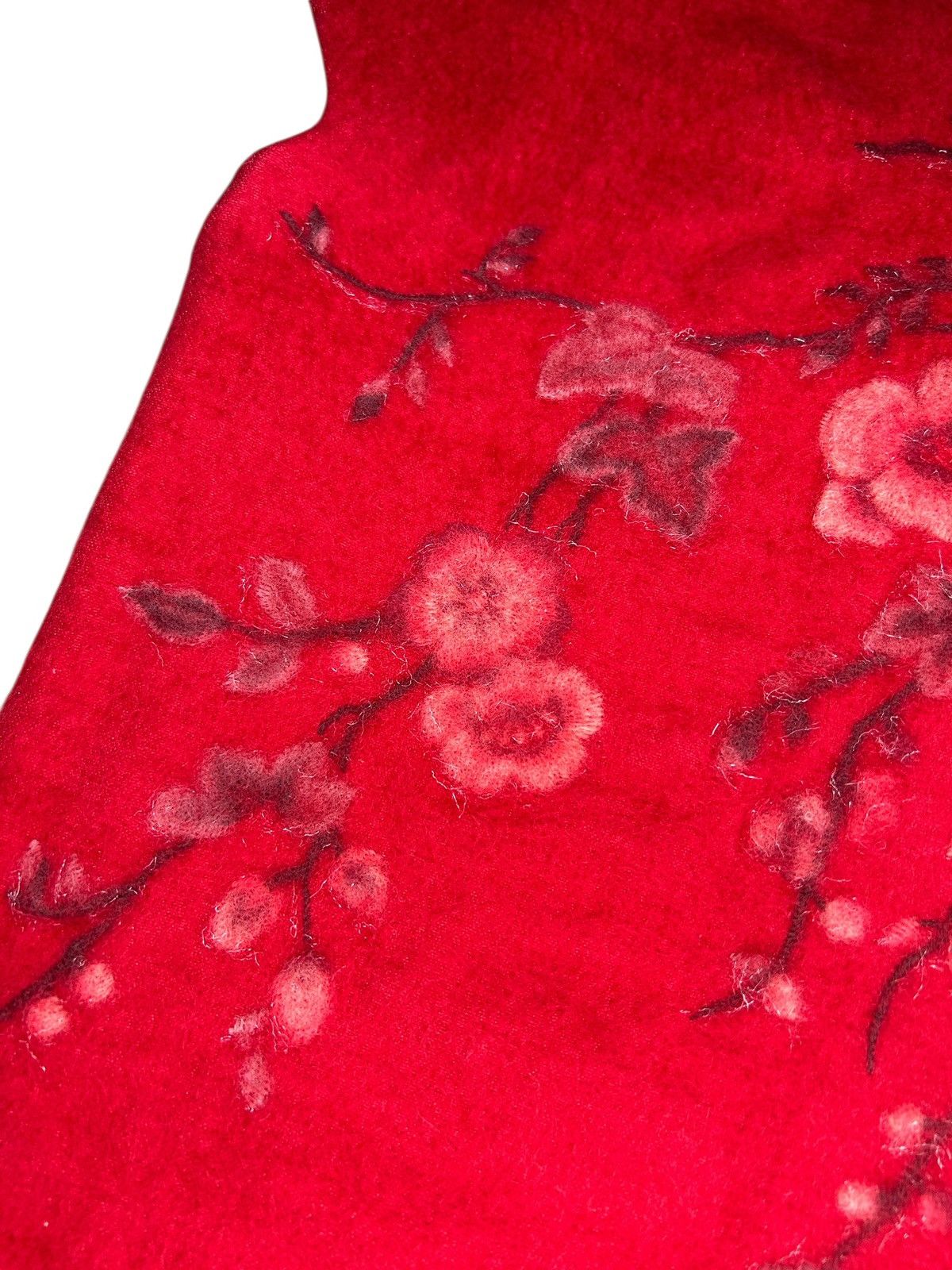 Vivienne Tam 90s Wool Floral Dress Size XS / US 0-2 / IT 36-38 - 3 Thumbnail
