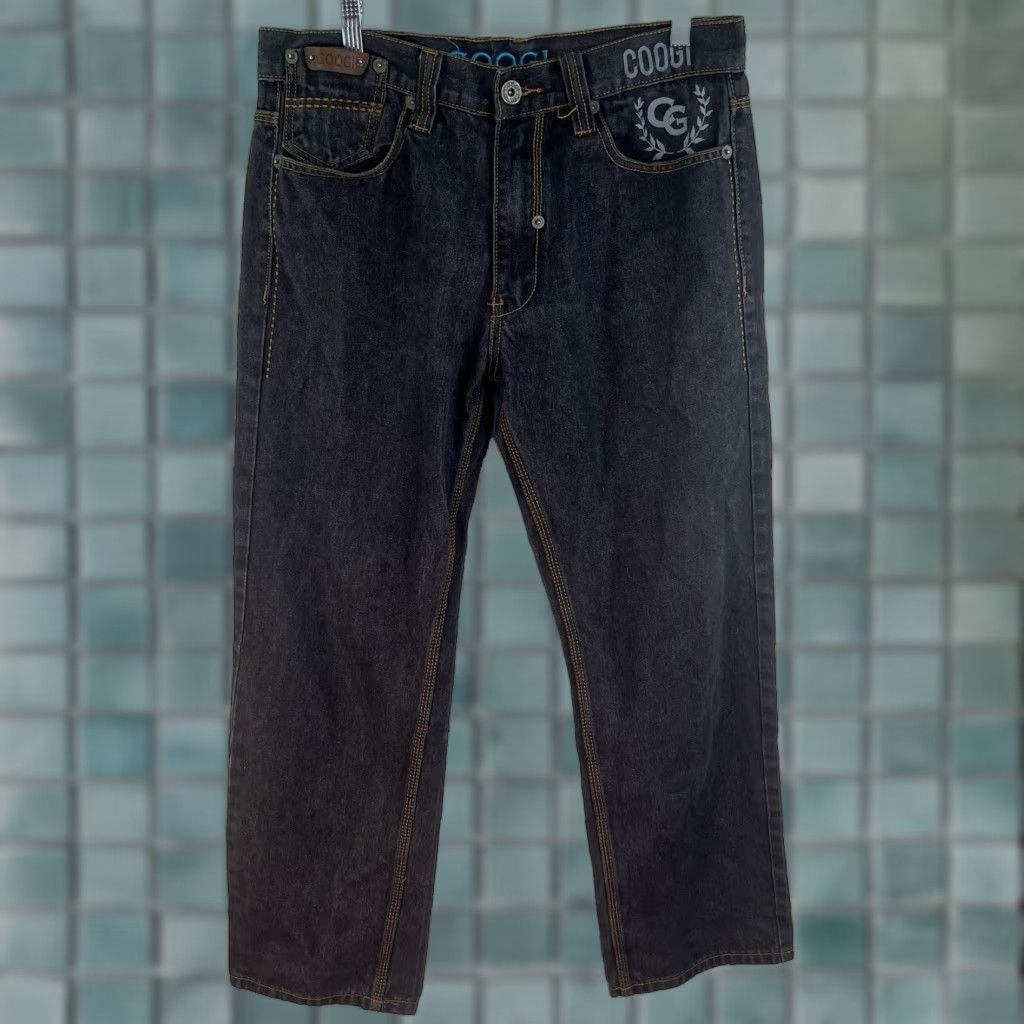 Coogi VINTAGE Coogi Jeans Men's Relaxed Straight Denim Pants Size 34 Black 90s Hip Hop Fashion Size US 34 / EU 50 - 1 Thumbnail
