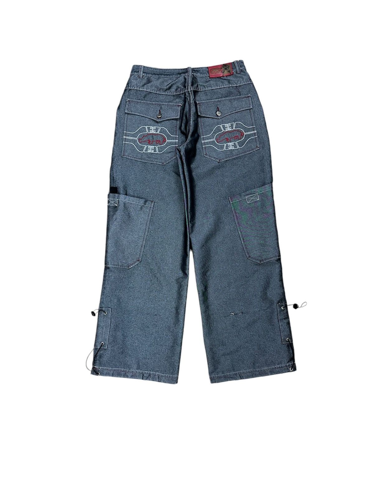 Ecko Unltd. × JNCO × Vintage Rare Vintage Y2K Ecko Unltd Baggy Goth Bondage Jeans Jnco Size US 34 / EU 50 - 2 Thumbnail