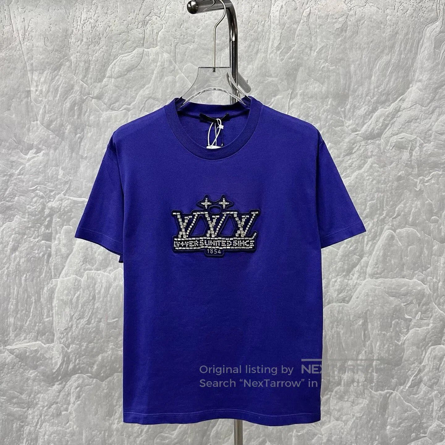 Louis Vuitton louis vuitton ss25 crystal embroidered logo tee. Size US XXL / EU 58 / 5 - 1 Thumbnail