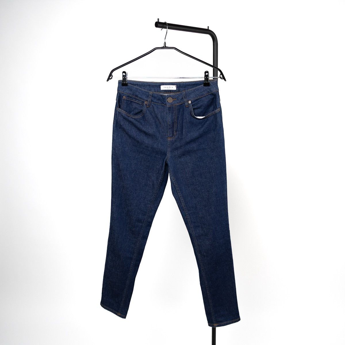 Sandro Sandro Paris Womens Blue Jeans Slim Fit Mid Rise Zip Closure Size 28" / US 6 / IT 42 - 1 Thumbnail