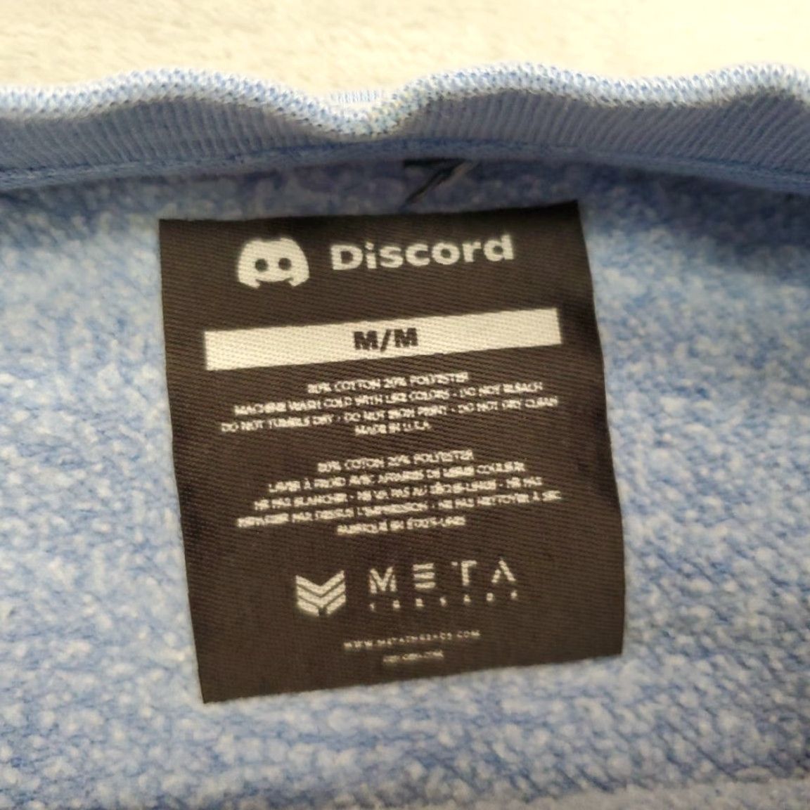 Vintage Discord Sweatshirt Mens Medium Blue Snowsgiving Fleece Pullover Crewneck Sweater Size US M / EU 48-50 / 2 - 5 Thumbnail
