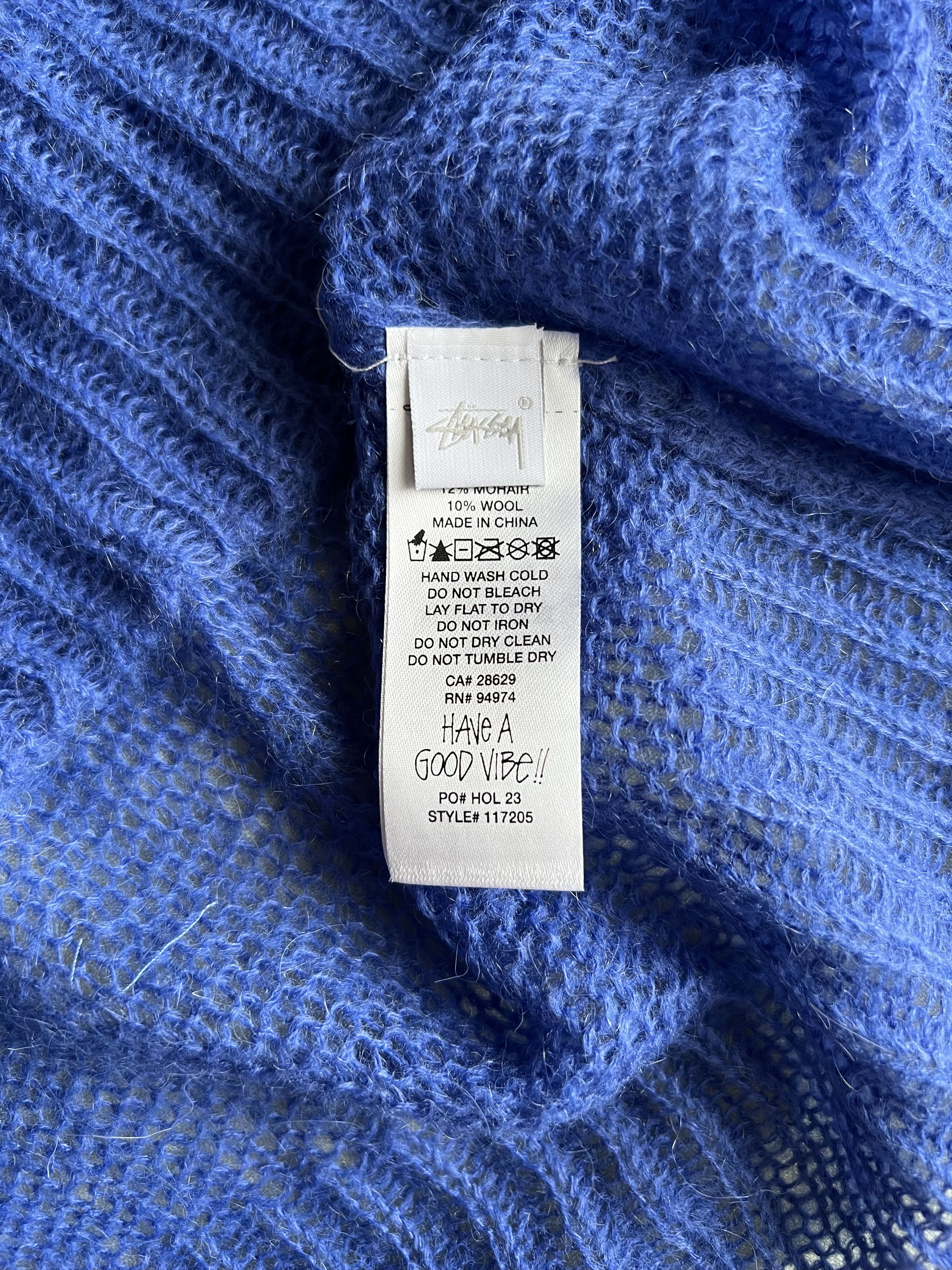 Stussy Stussy S Loose Knit Sweater in Blue Size US L / EU 52-54 / 3 - 6 Thumbnail