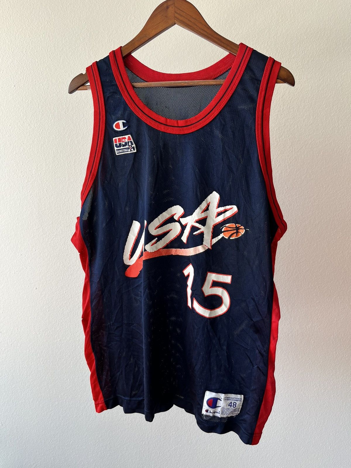 Champion × USA Olympics Hakeem Olajuwon USA Olympic Jersey Size US M / EU 48-50 / 2 - 1 Thumbnail