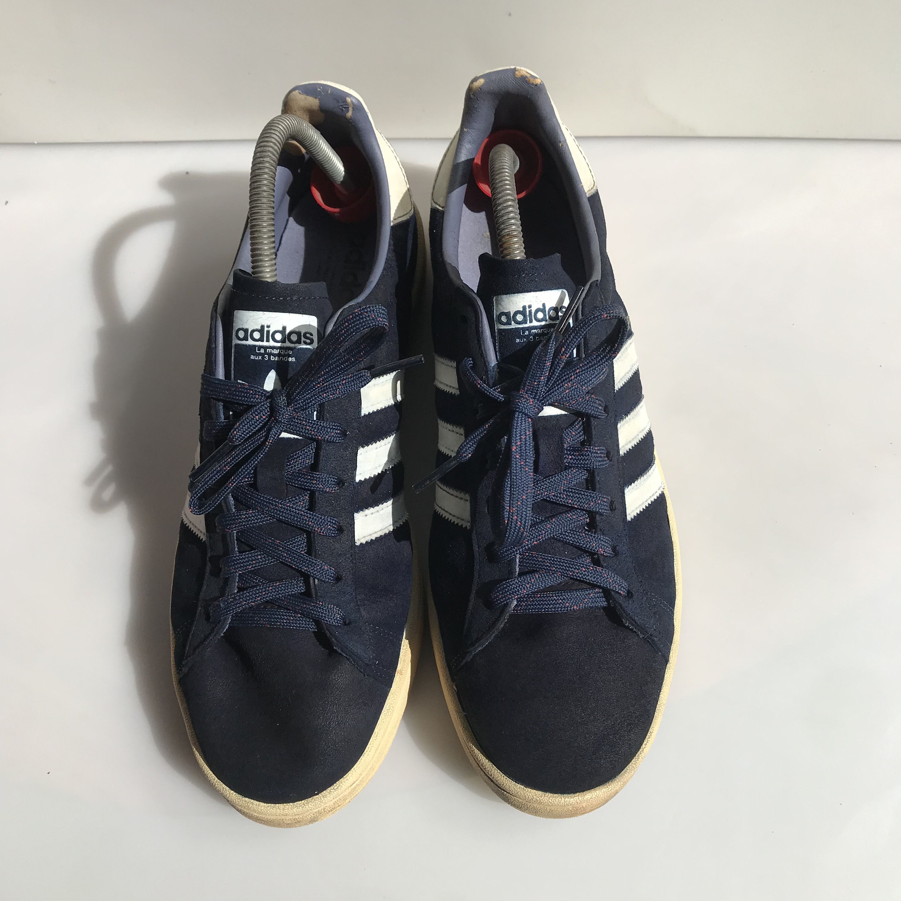 Adidas Vintage Adidas Originals Campus 80s Suede Navy Blue Size US 11 / EU 44 - 8 Thumbnail