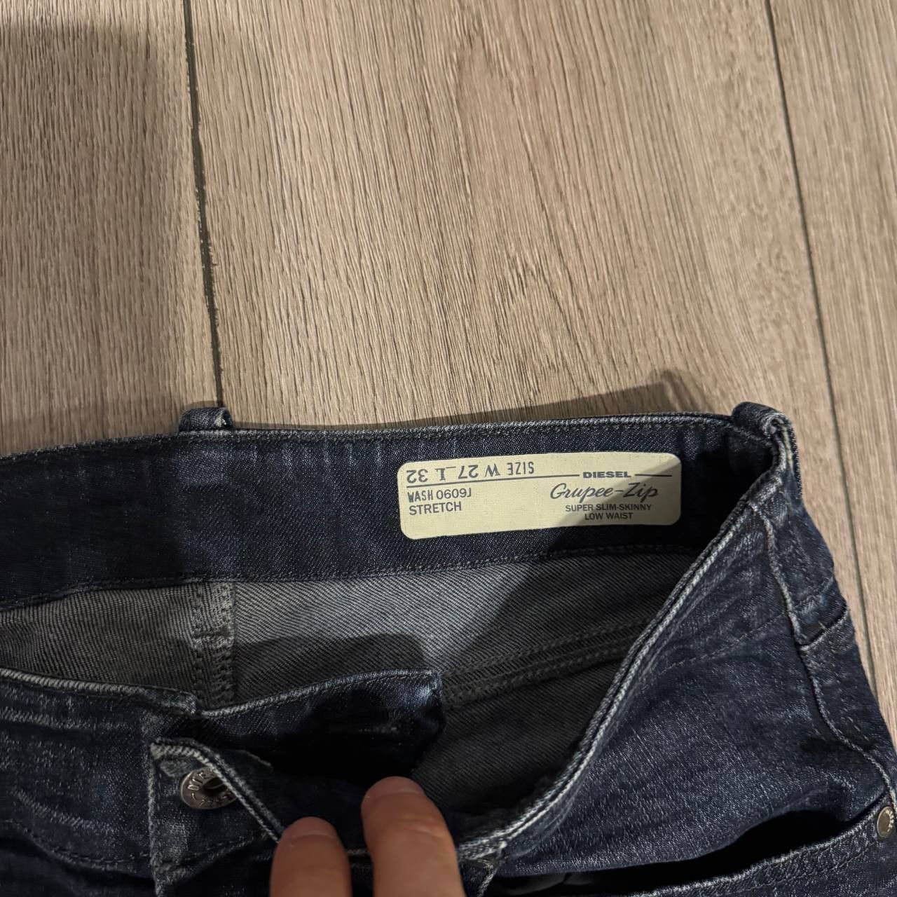 Diesel Diesel Grupee zip jeans super slim skinny womens W27 L32 Size 27" / US 4 / IT 40 - 4 Thumbnail