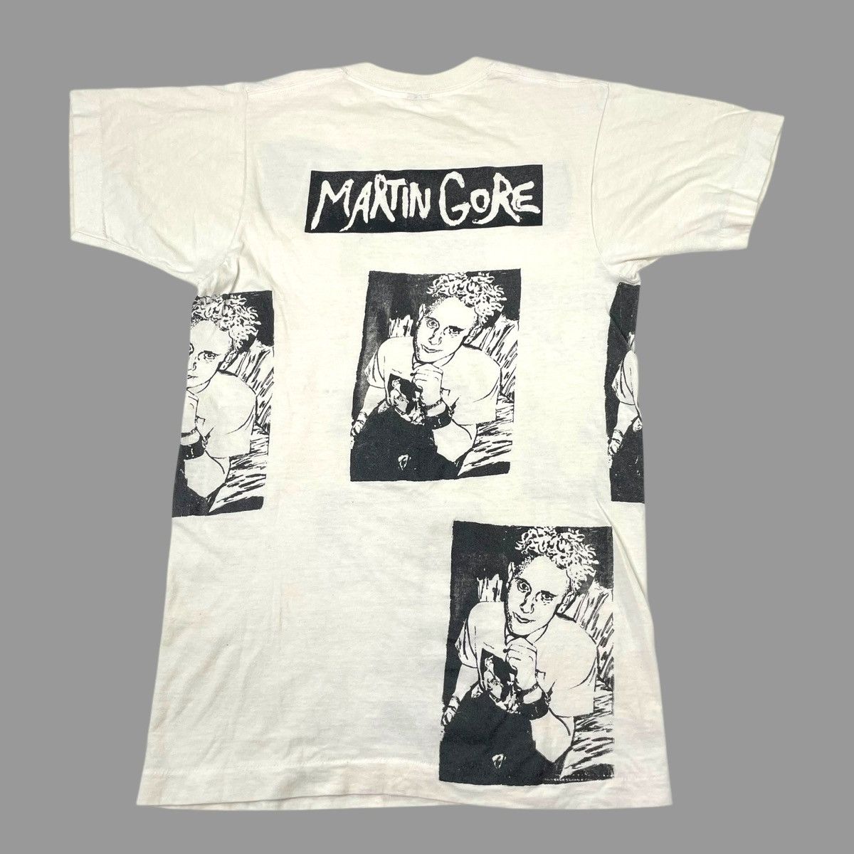 Band Tees × Vintage Vintage 90s Depeche Mode Martin gore aop shirt Size US S / EU 44-46 / 1 - 2 Thumbnail