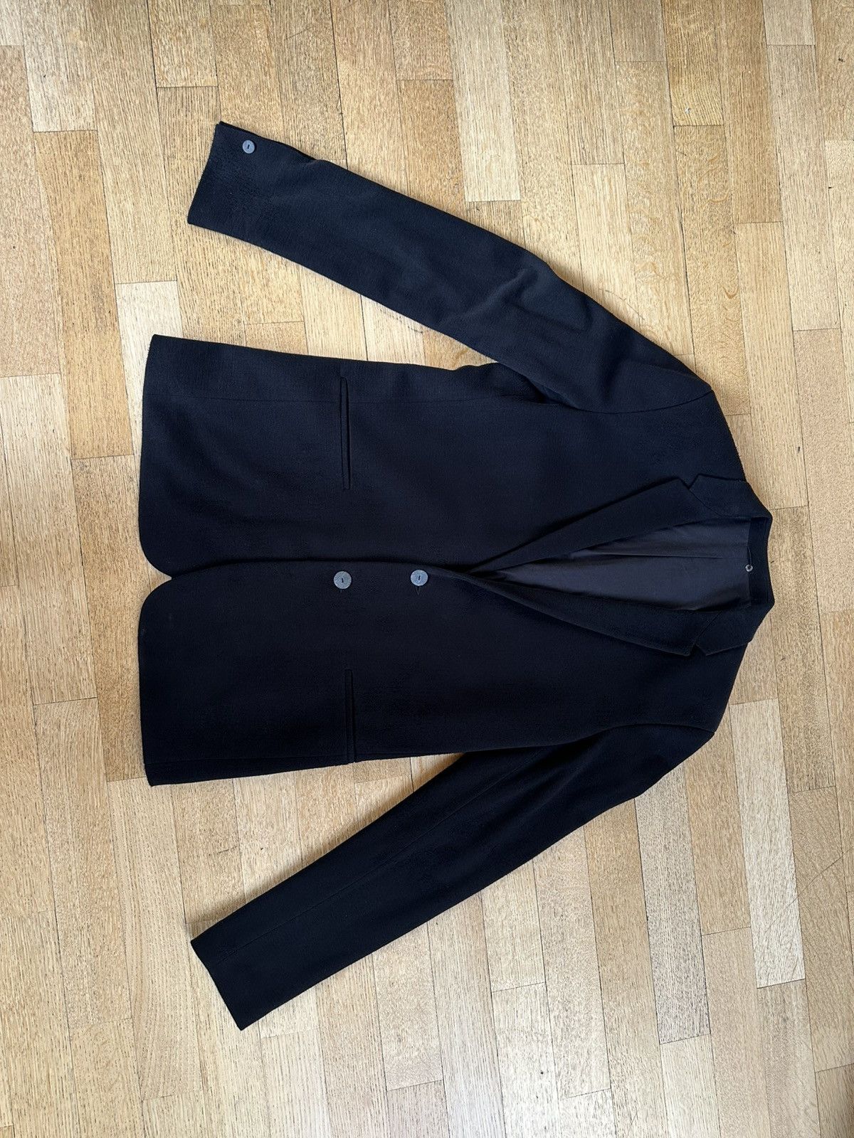 Label Under Construction Soft and stretch blazer black cotton/linen/elastan Size 52R - 3 Thumbnail