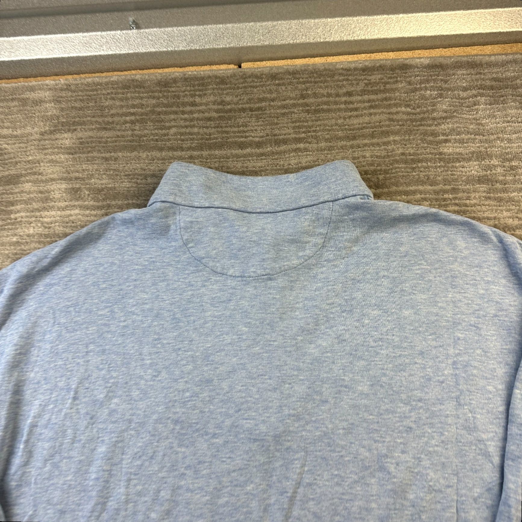 Polo Ralph Lauren Polo Ralph Lauren Sweater Mens 2XB 2XL Big Blue Knit Quarter Zip Pony Soft Size US XXL / EU 58 / 5 - 5 Thumbnail