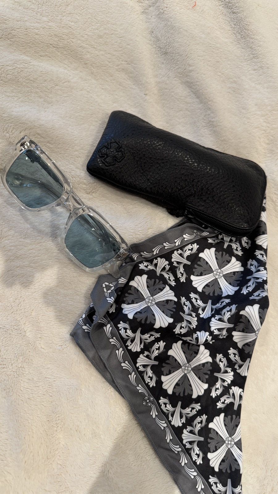 Chrome Hearts Chrome Hearts Blue Tinted Shades + Clear Frames Size ONE SIZE - 4 Thumbnail