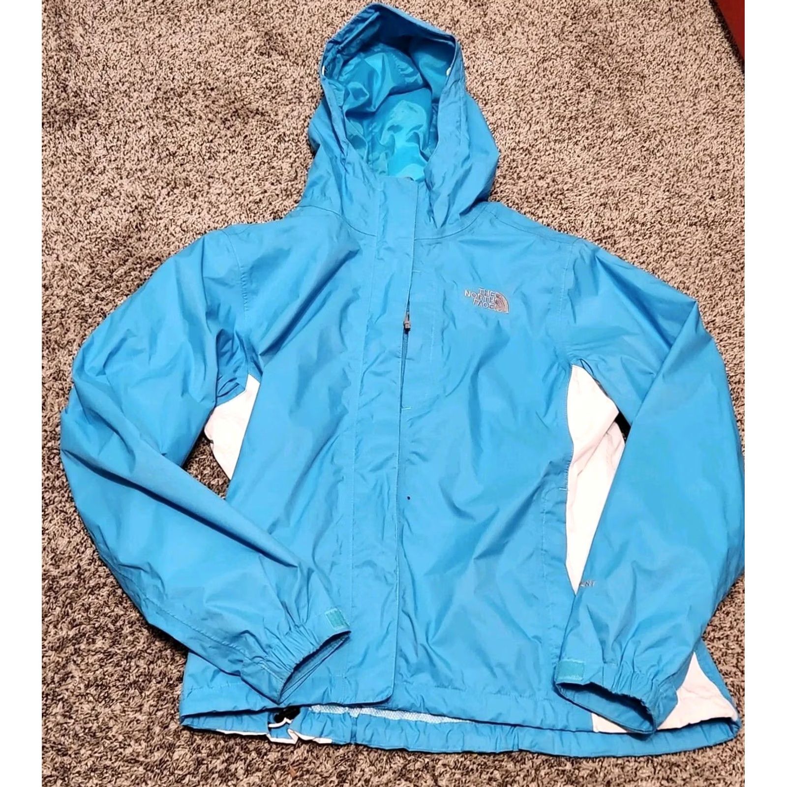 The North Face The North Face Women Teal HyVent Windbreaker Jacket Regular M Full Zip Hooded Lightweight Short Outdoor All Seasons Women Size M / US 6-8 / IT 42-44 - 2 Thumbnail
