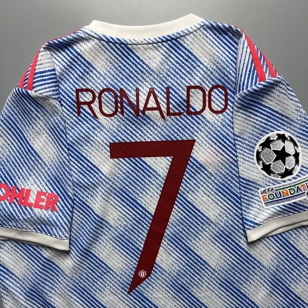 Adidas MANCHESTER UNITED ADIDAS 2021/2022 AWAY JERSEY #7 RONALDO Size US L / EU 52-54 / 3 - 9 Thumbnail