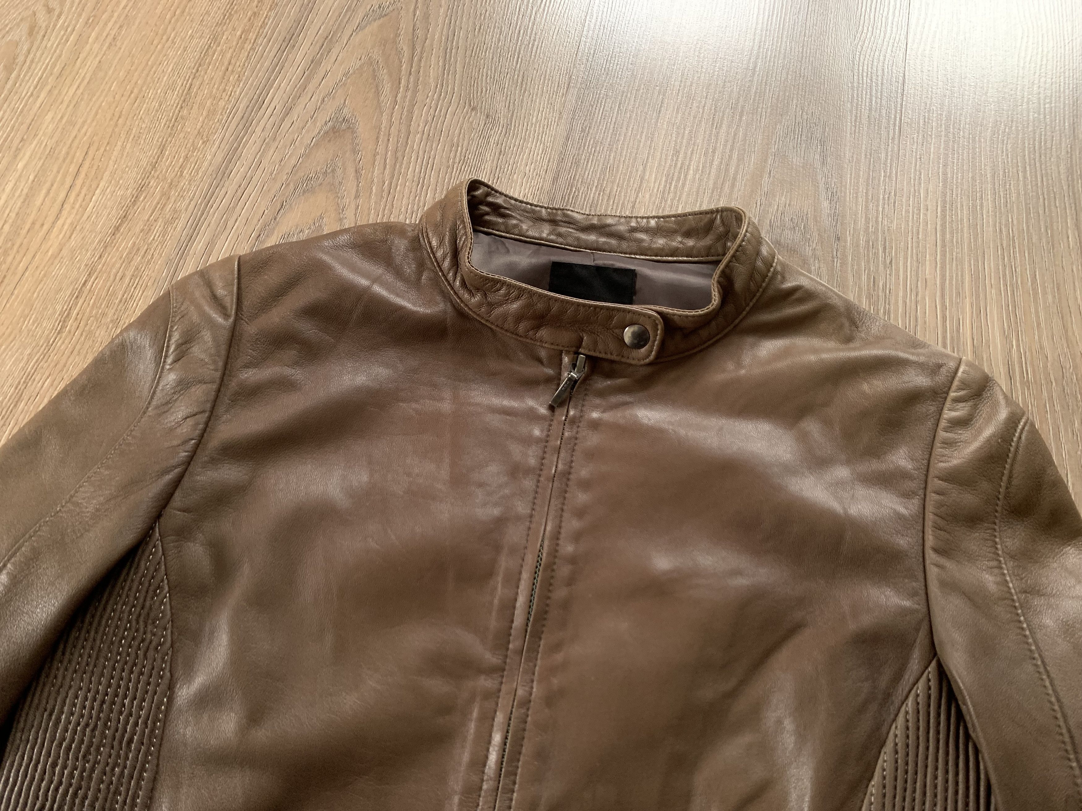 Other Dama Collection Womens Brown Leather Jacket Size S / US 4 / IT 40 - 5 Thumbnail