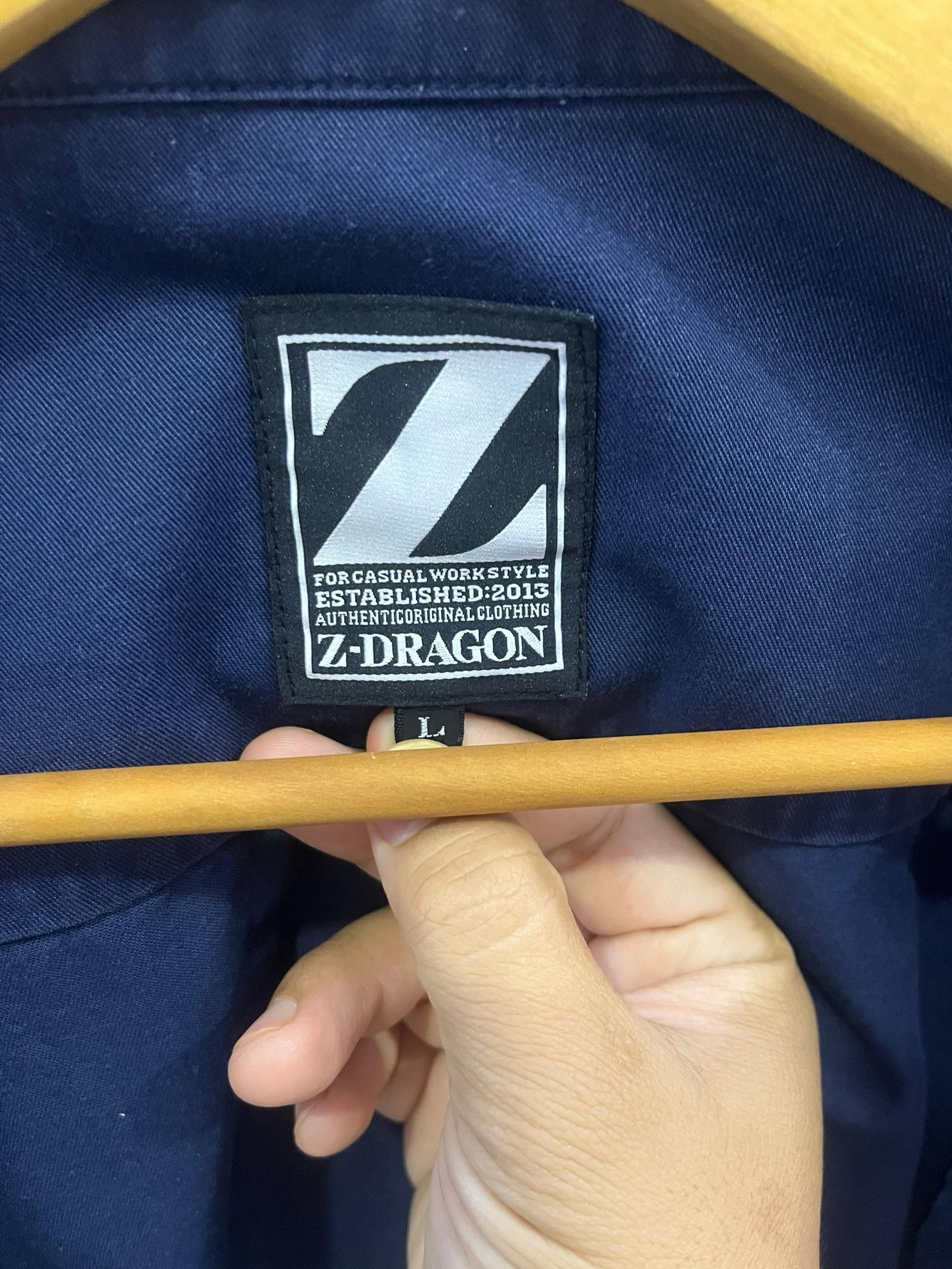 Japanese Brand Z-DRAGON Japanese Work Jacket Navy Reflective L Size US M / EU 48-50 / 2 - 8 Thumbnail