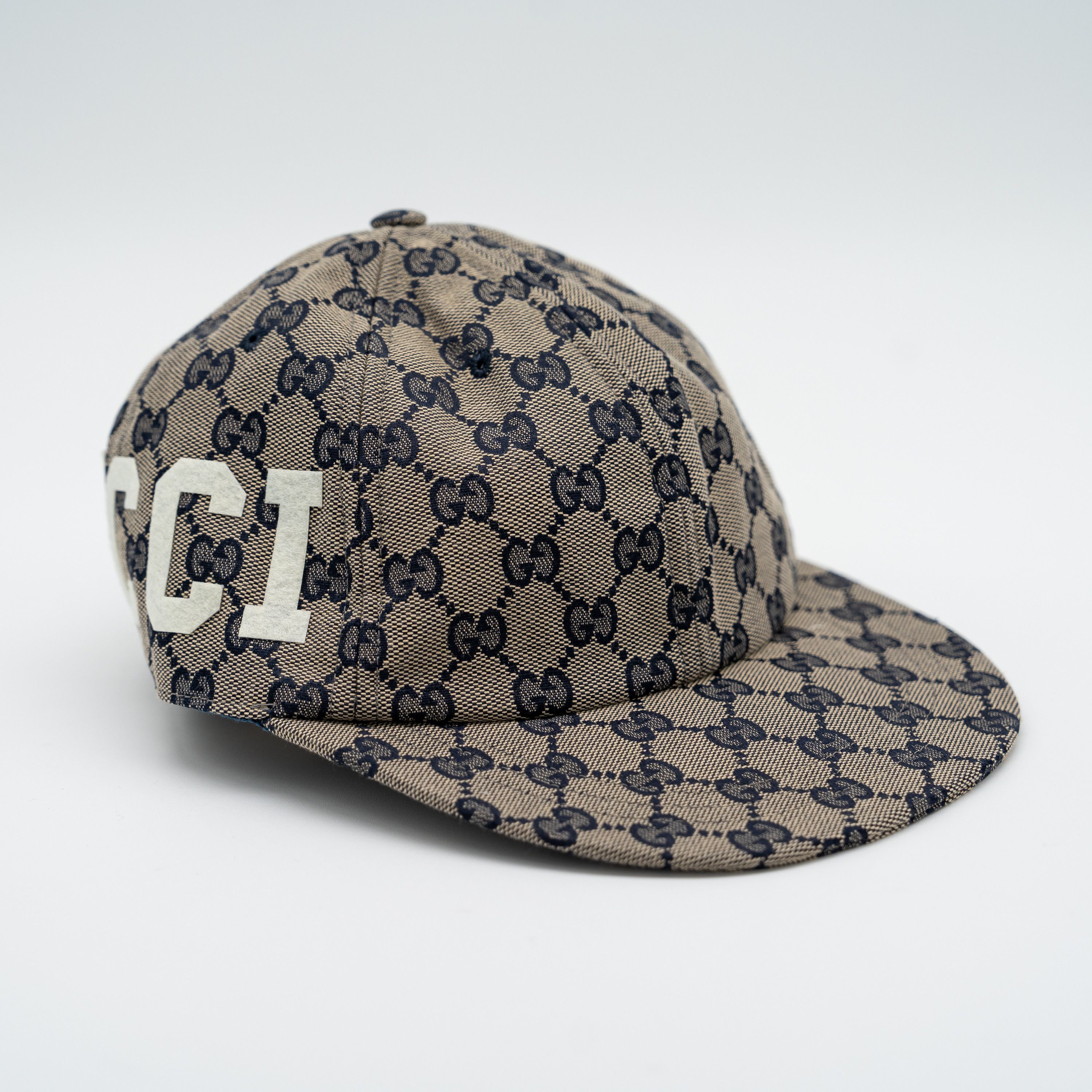 Gucci S Gucci GG Print Baseball Cap Hat Grey logo 25 Size ONE SIZE - 1 Thumbnail