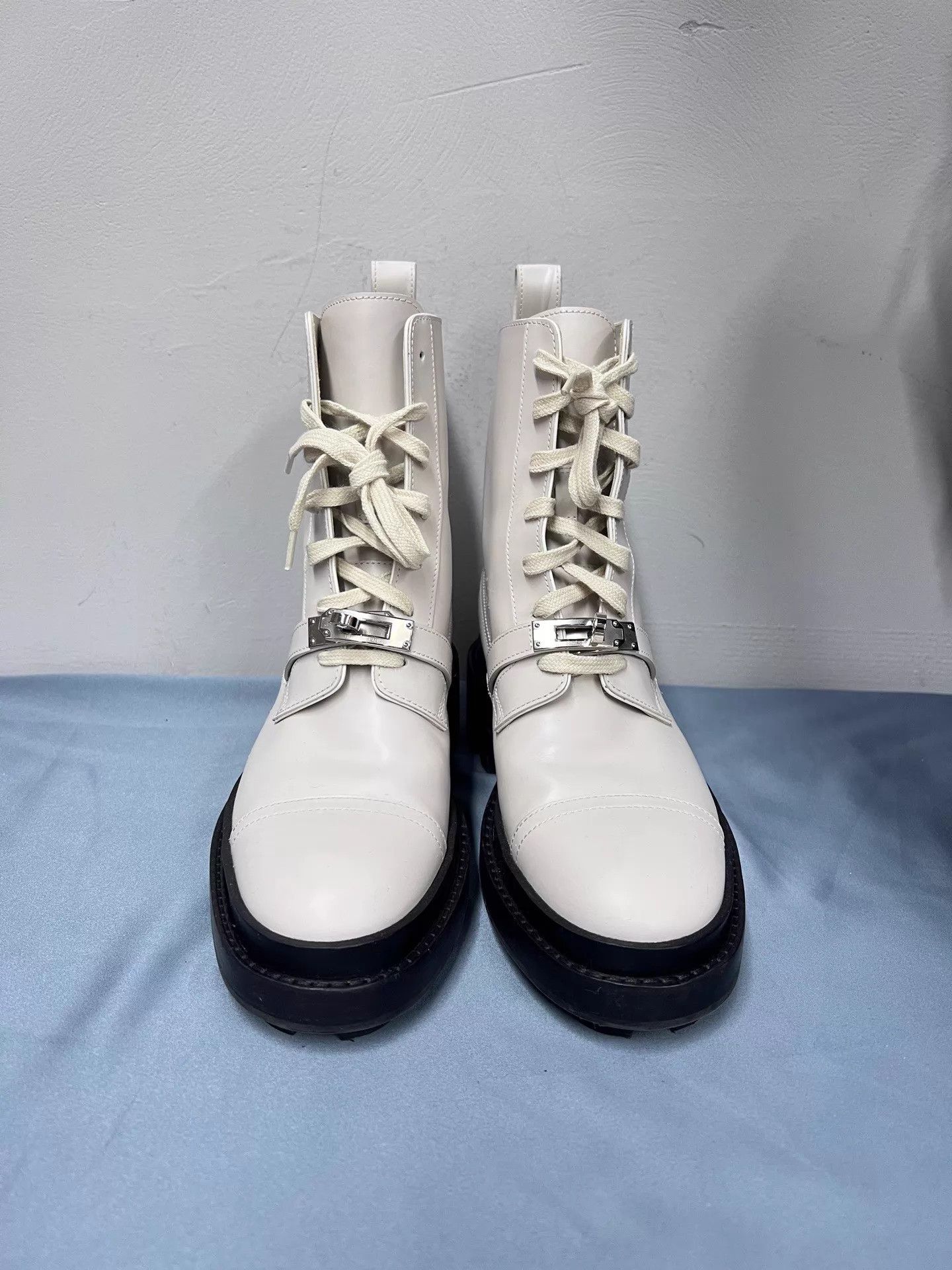 Hermes HERMES Funk Kelly Buckle Short Boots 36 1W,NearNew Size US 5.5 / IT 35.5 - 2 Thumbnail