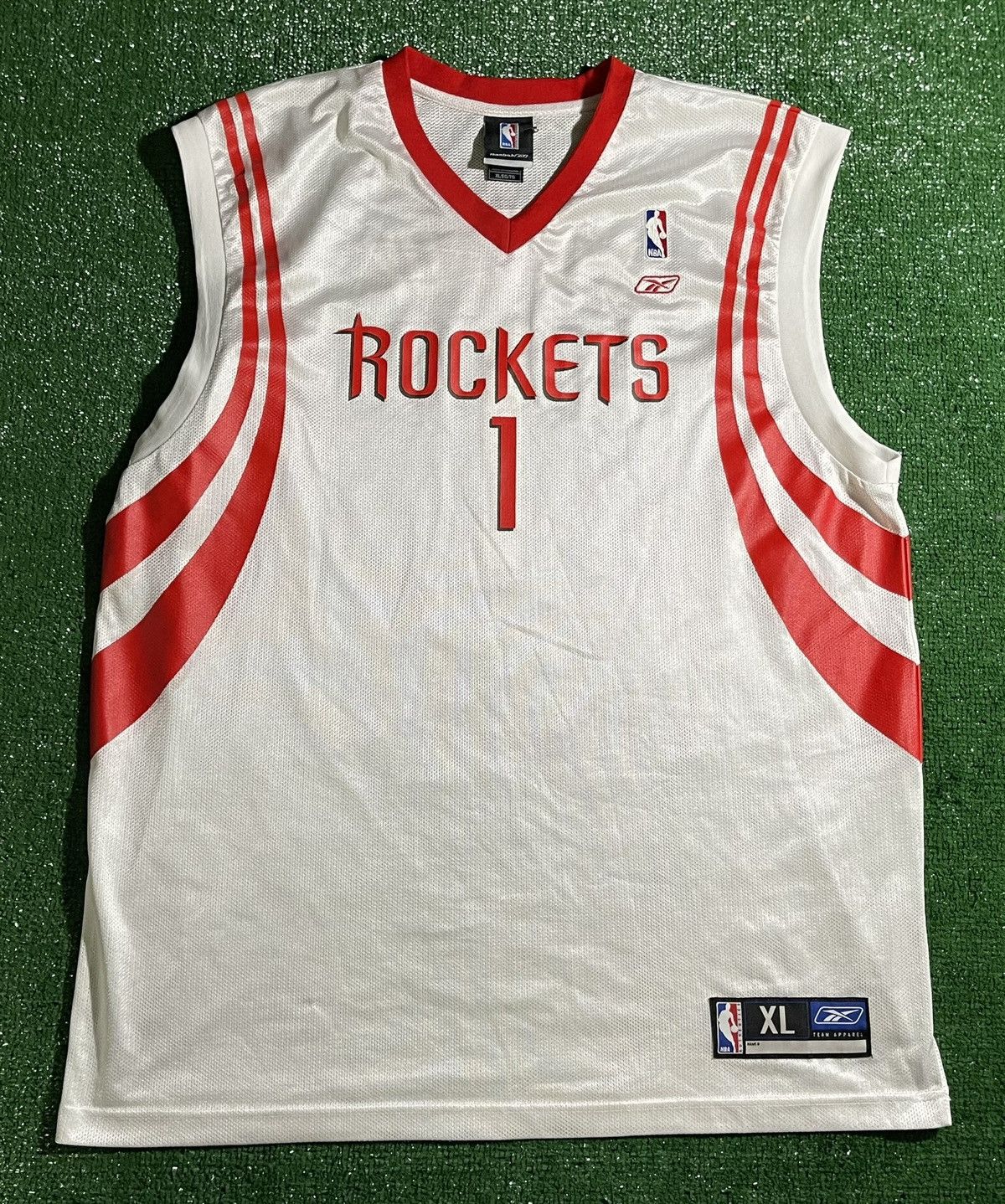 image of NBA x Reebok Houston Rockets 1 Mcgrady in Red/White, Men's (Size XL)