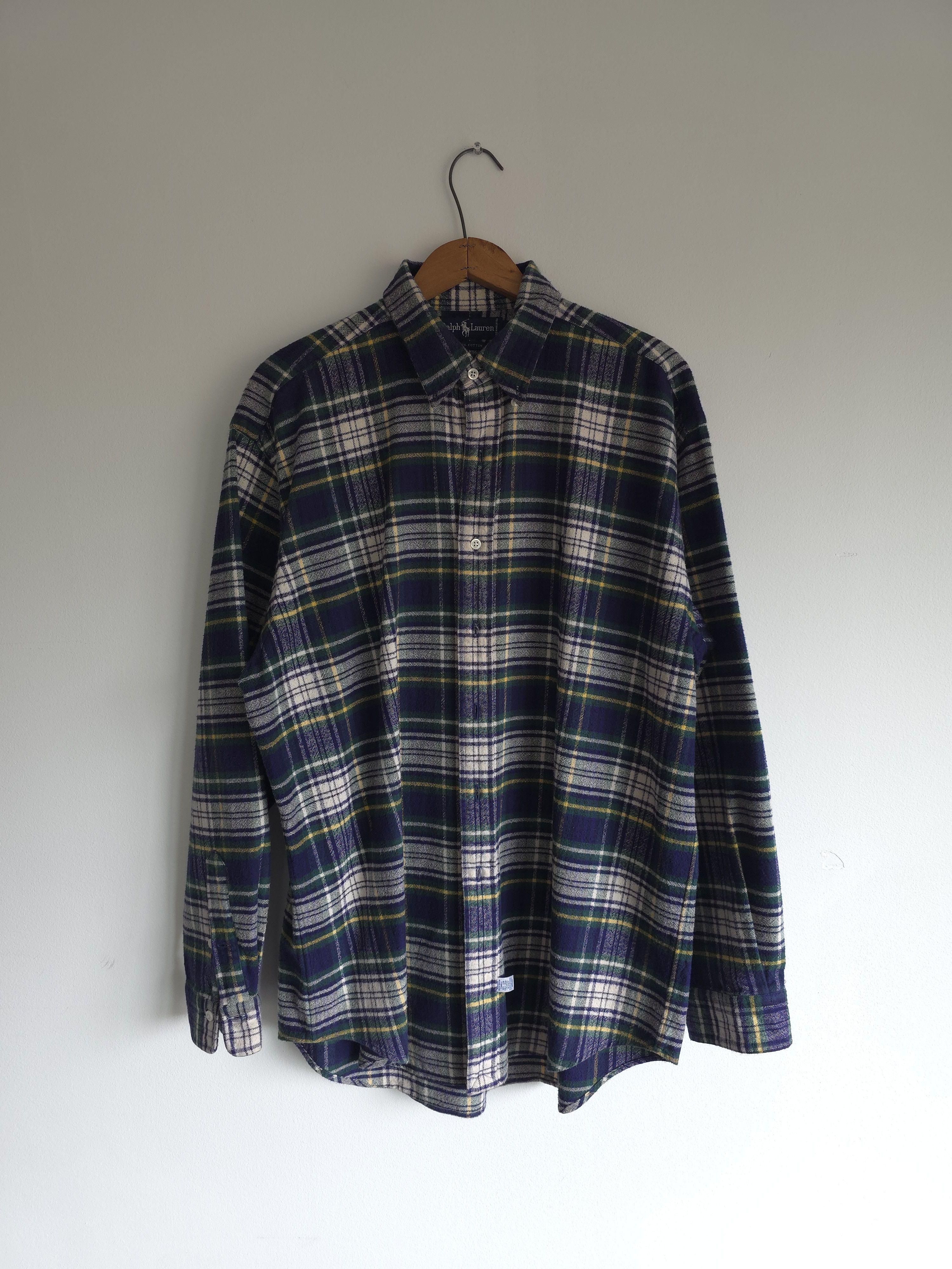 Polo Ralph Lauren Polo Ralph Lauren %100 Cotton Heavyweight Plaid L/S Size US L / EU 52-54 / 3 - 1 Thumbnail