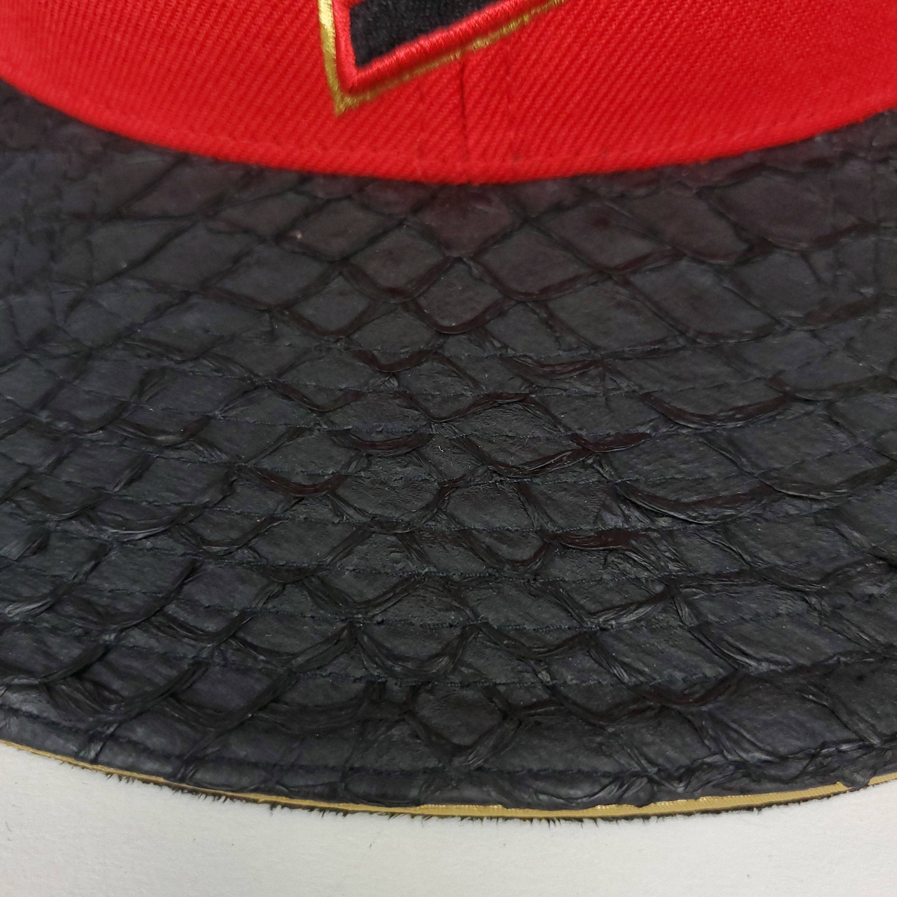 Mitchell & Ness Chicago Bulls Carp Skin Bill Strapback Hat Size ONE SIZE - 2 Thumbnail