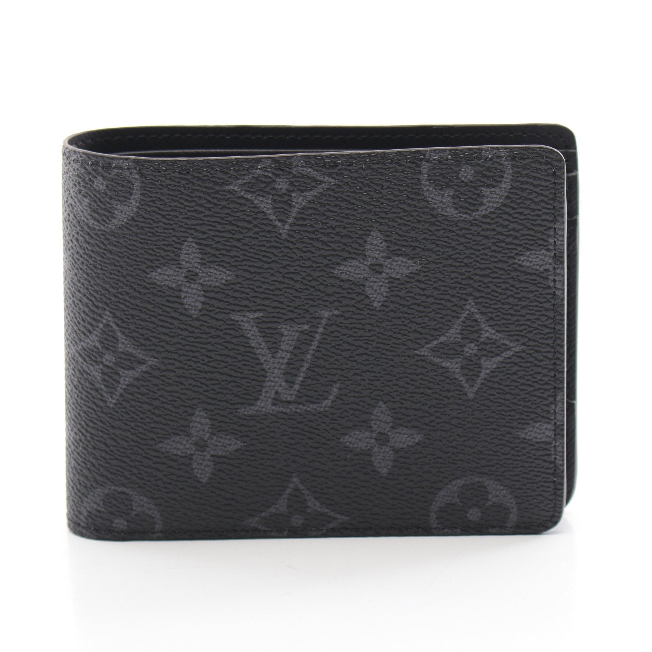 Louis Vuitton Louis Vuitton Portefeuil Multiple Monogram Eclipse Bi-Fold Wallet Leather Black Size ONE SIZE - 1 Thumbnail