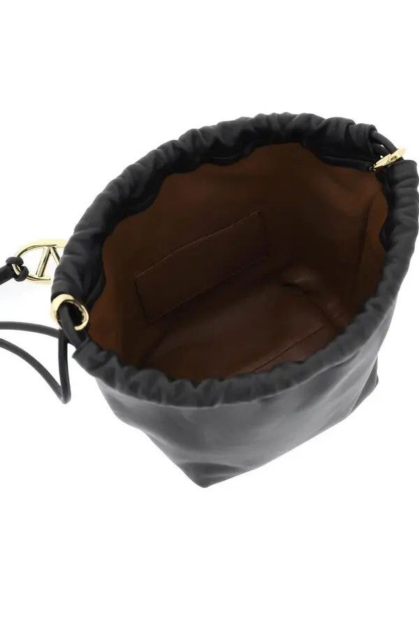 Valentino o1s22i1n0924 Size: OS / Vlogo Pouf Bucket Bag in Black Size ONE SIZE - 3 Thumbnail