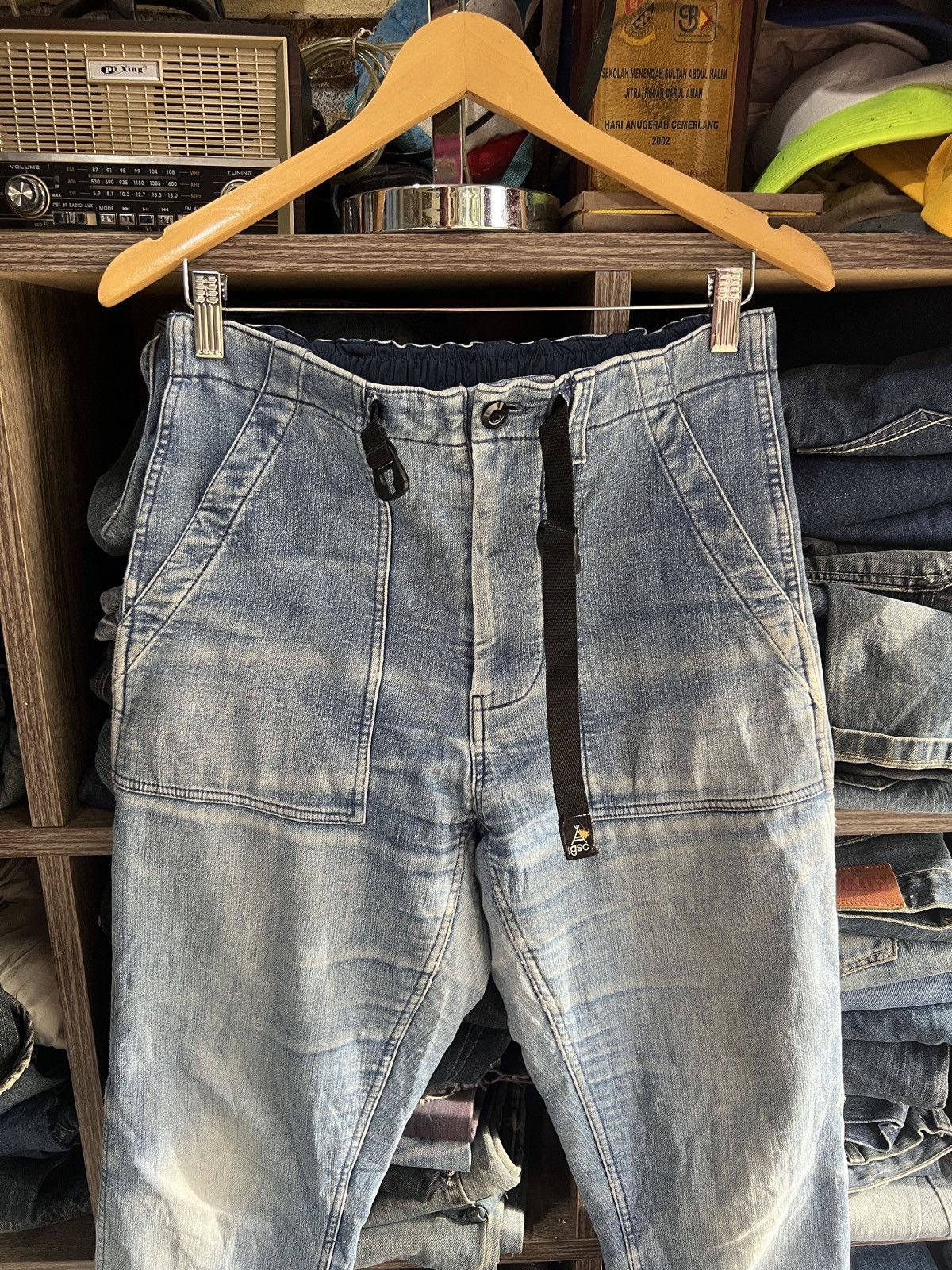 go slow caravan 🔥Go Slow Caravan Denim Sweatpant Jogger Size US 32 / EU 48 - 4 Thumbnail