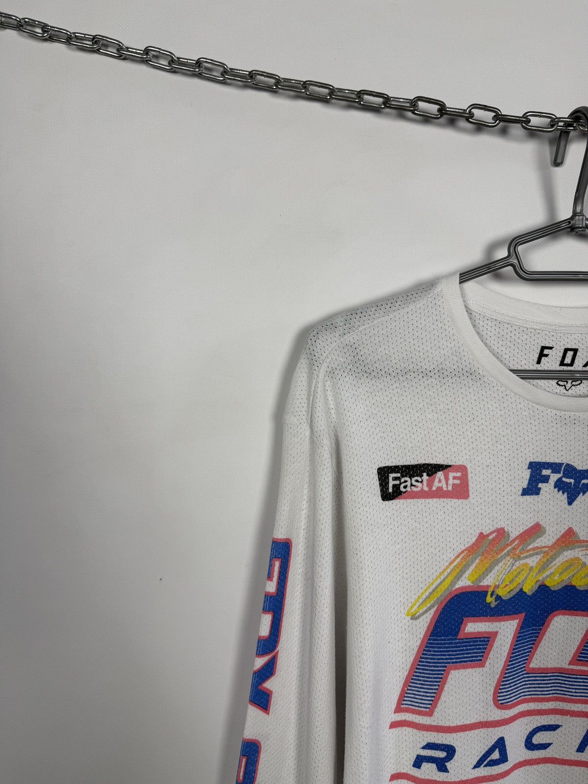 Fox Racing FOX Racing Long Sleeve Racing T-Shirt Vintage Jersey Size L Size US L / EU 52-54 / 3 - 3 Thumbnail