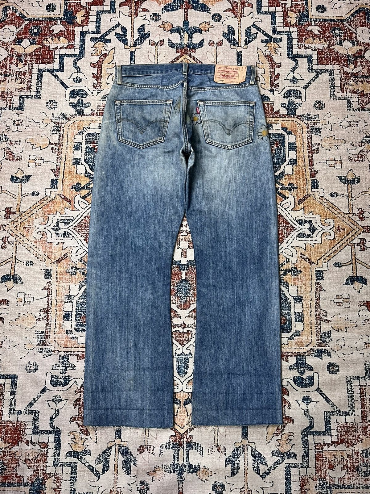Levi's Levi’s 501 Custom Painted Furits Denim Pants Size US 34 / EU 50 - 5 Thumbnail