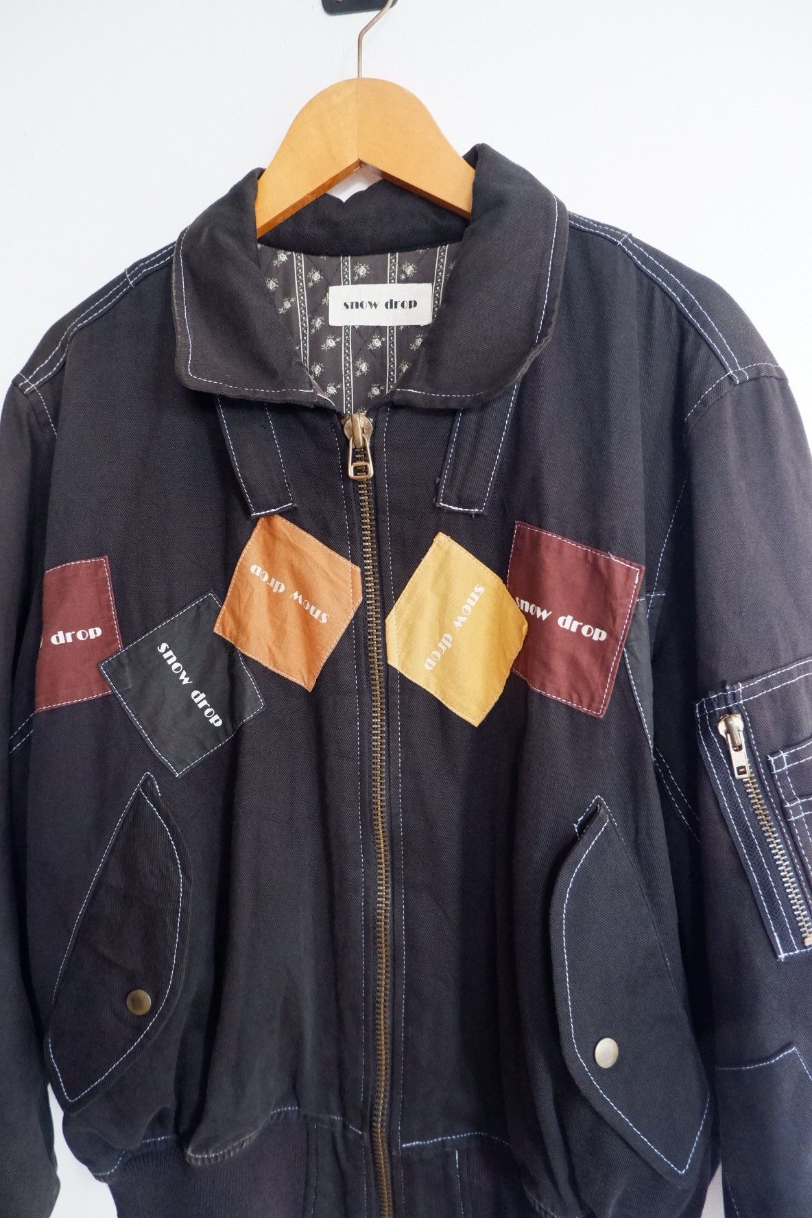 Issey Miyake Vintage Snow Drop Bomber Jacket Size US L / EU 52-54 / 3 - 8 Thumbnail