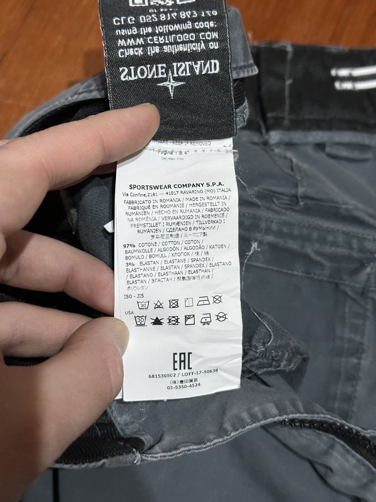 Stone Island Stone Island Pants Size US 32 / EU 48 - 9 Thumbnail