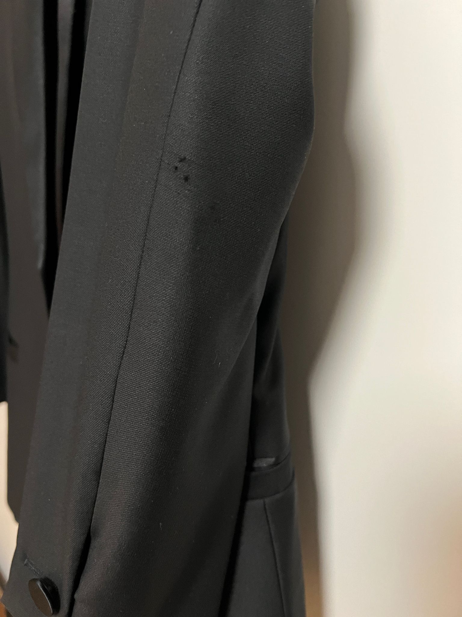 Versace Versace Black Wool Tuxedo Size 48R - 5 Thumbnail