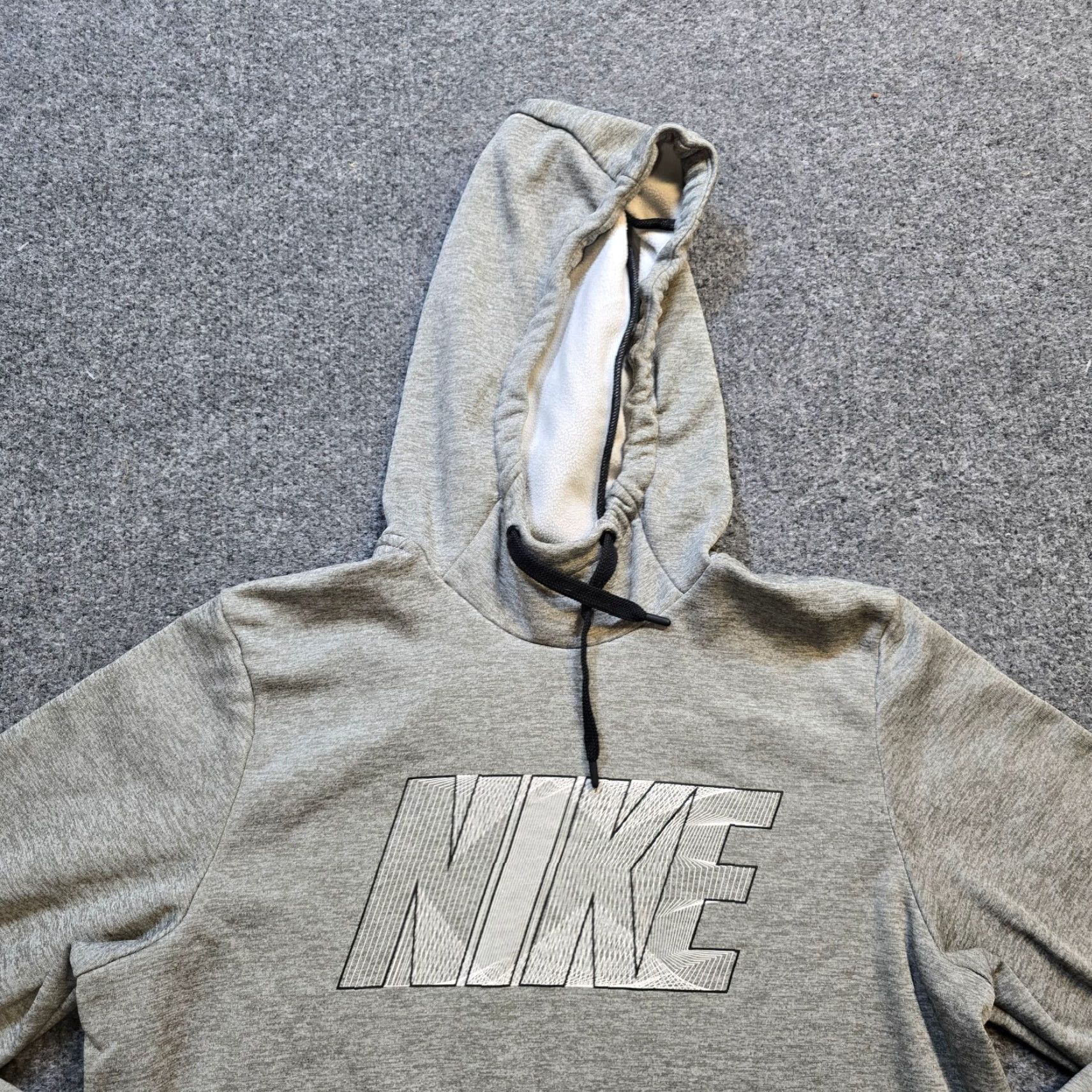 Nike Nike Sweatshirt Mens Hoodie Gray Logo Drifit Pockets Pullover Regular M Size US M / EU 48-50 / 2 - 2 Thumbnail