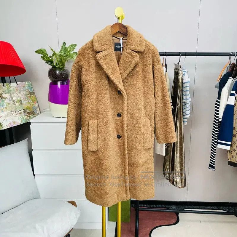 Max Mara MaxMara Warm Brown Women's Wool Coat . Size XS / US 0-2 / IT 36-38 - 1 Thumbnail