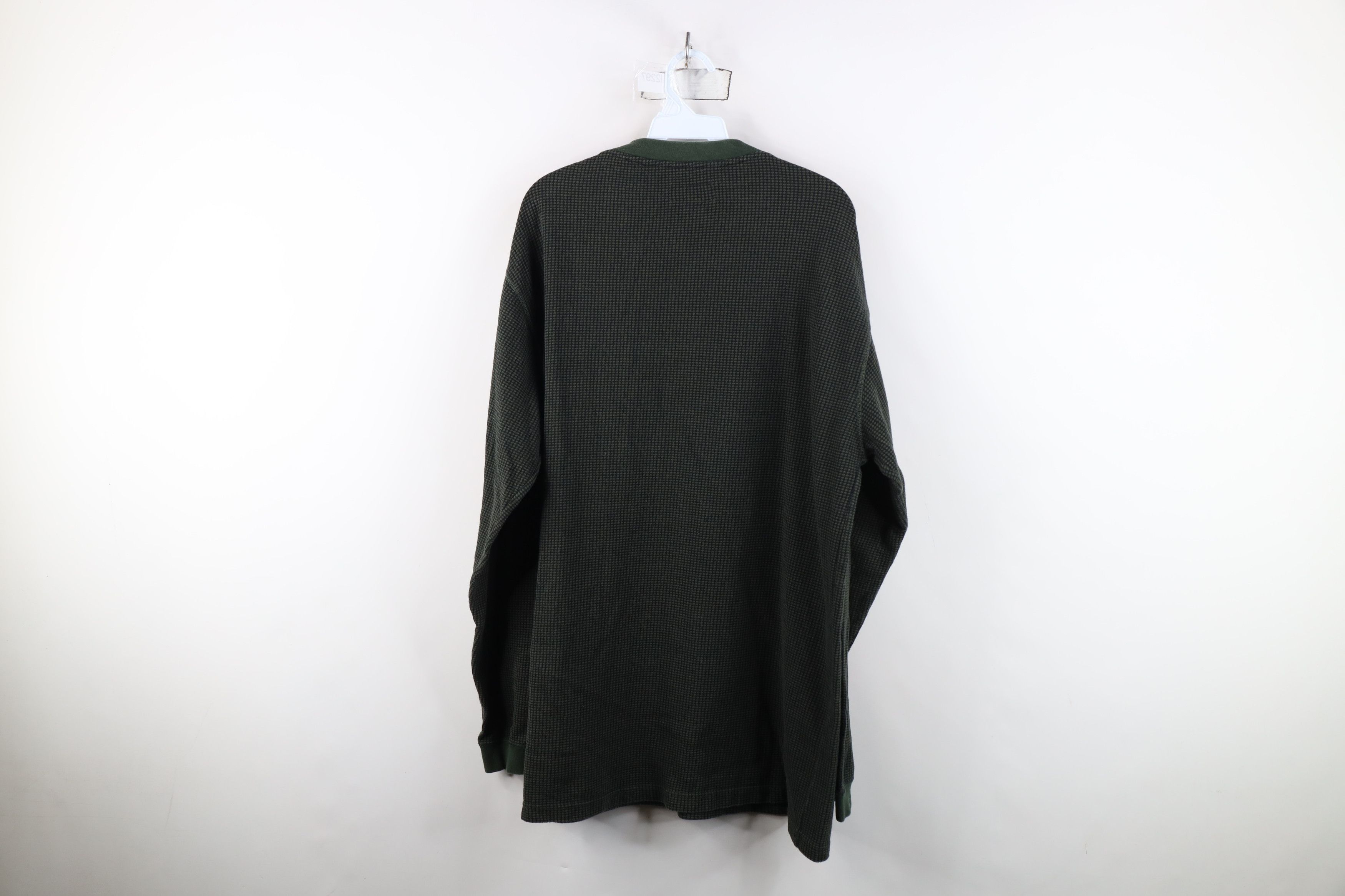 Vintage Vintage 90s Streetwear Thermal Knit Henley T-Shirt Size US L / EU 52-54 / 3 - 9 Thumbnail