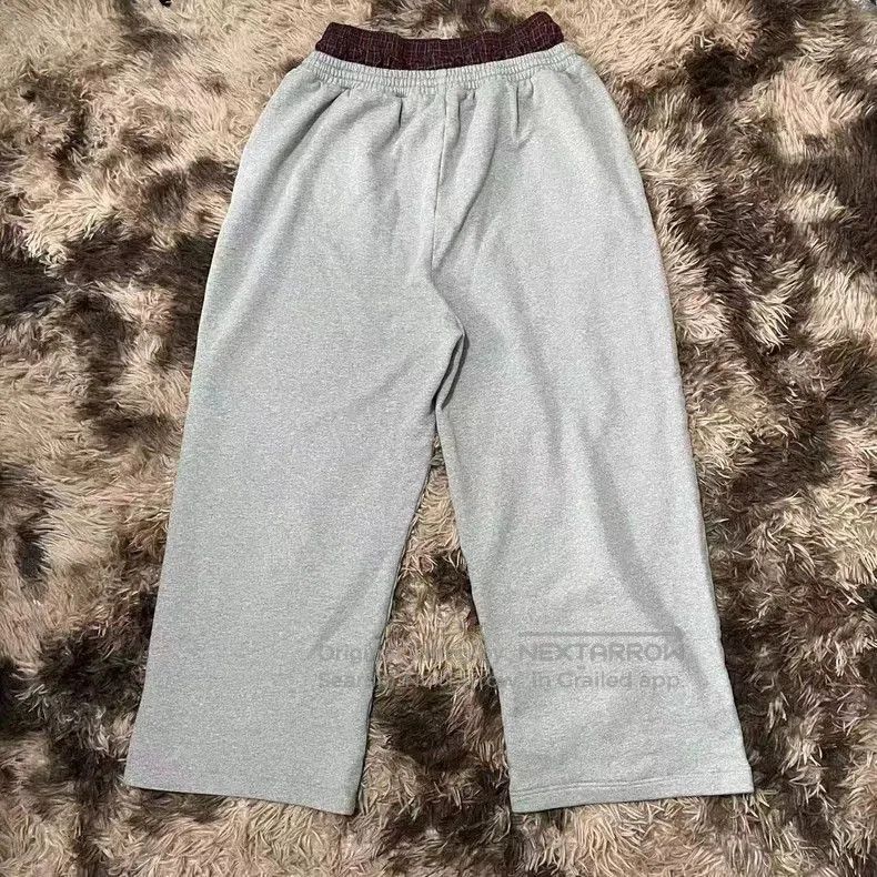 Balenciaga Balenciaga Grey Plaid Baggy Sweatpants. Size US 28 / EU 44 - 2 Thumbnail