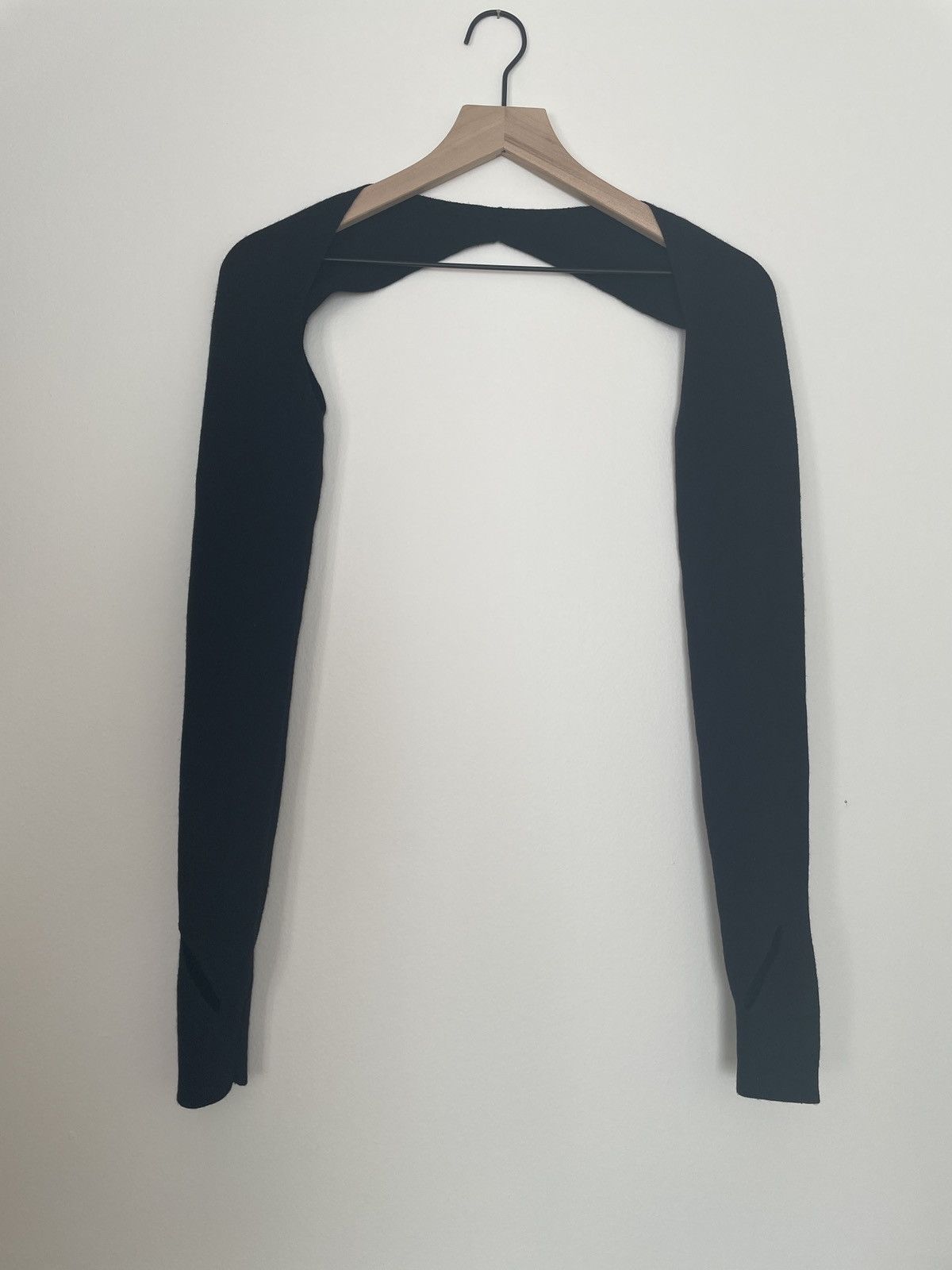 image of Dion Lee Black Sweater Bolero With Thumb Holes, Women's (Size XS)