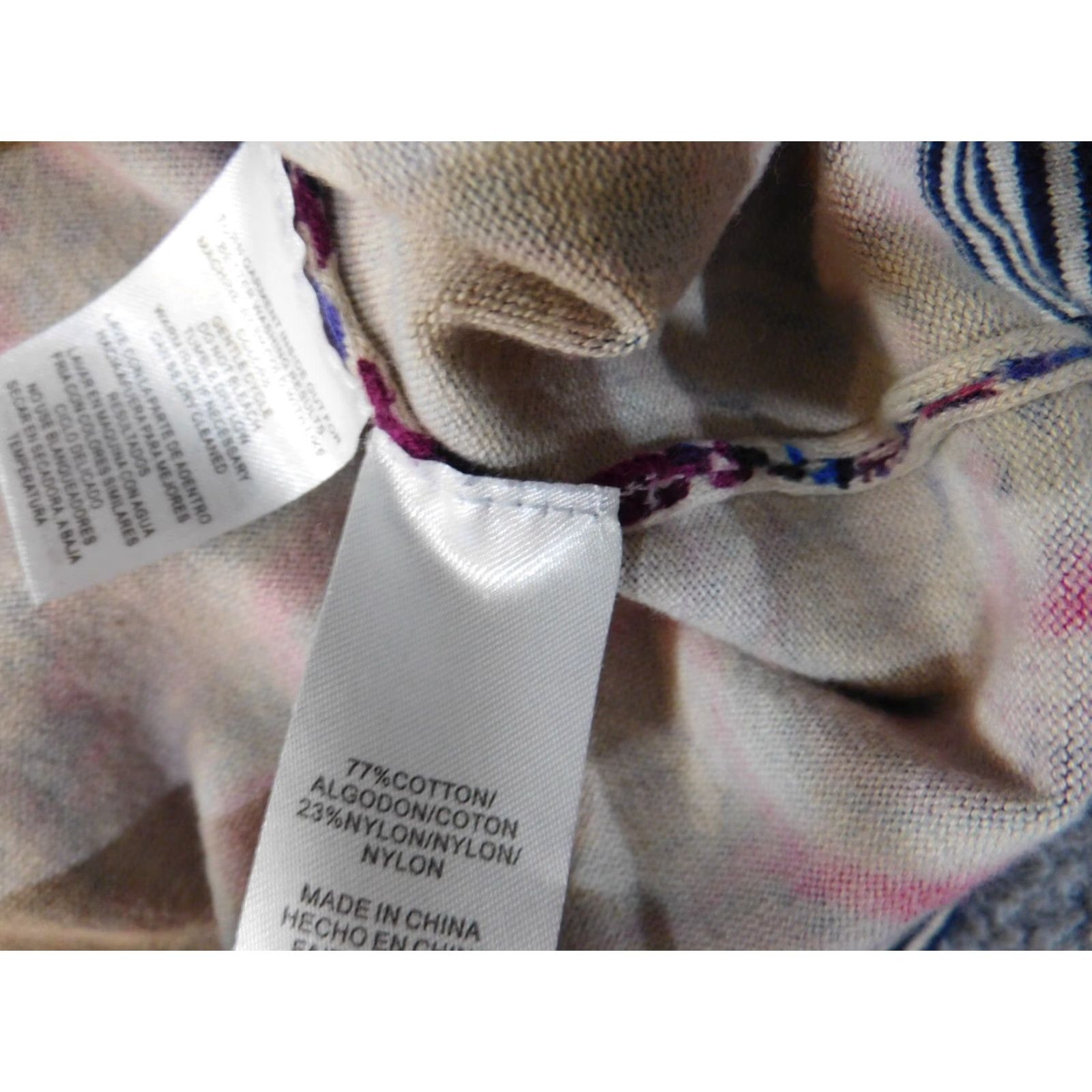 Jones New York Jones New York Sweater Cardigan Womens Large Purple Cotton Nylon Knit Open-Knit Round Neck Long Sleeve Logo Sports Vintage No Size L / US 10 / IT 46 - 7 Thumbnail