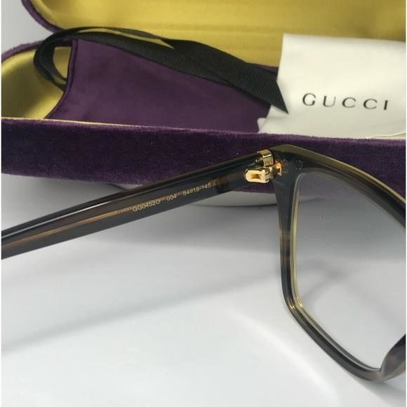 Gucci New Authentic GUCCI GG0452O 004 Oversized Eyeglasses Size ONE SIZE - 3 Thumbnail