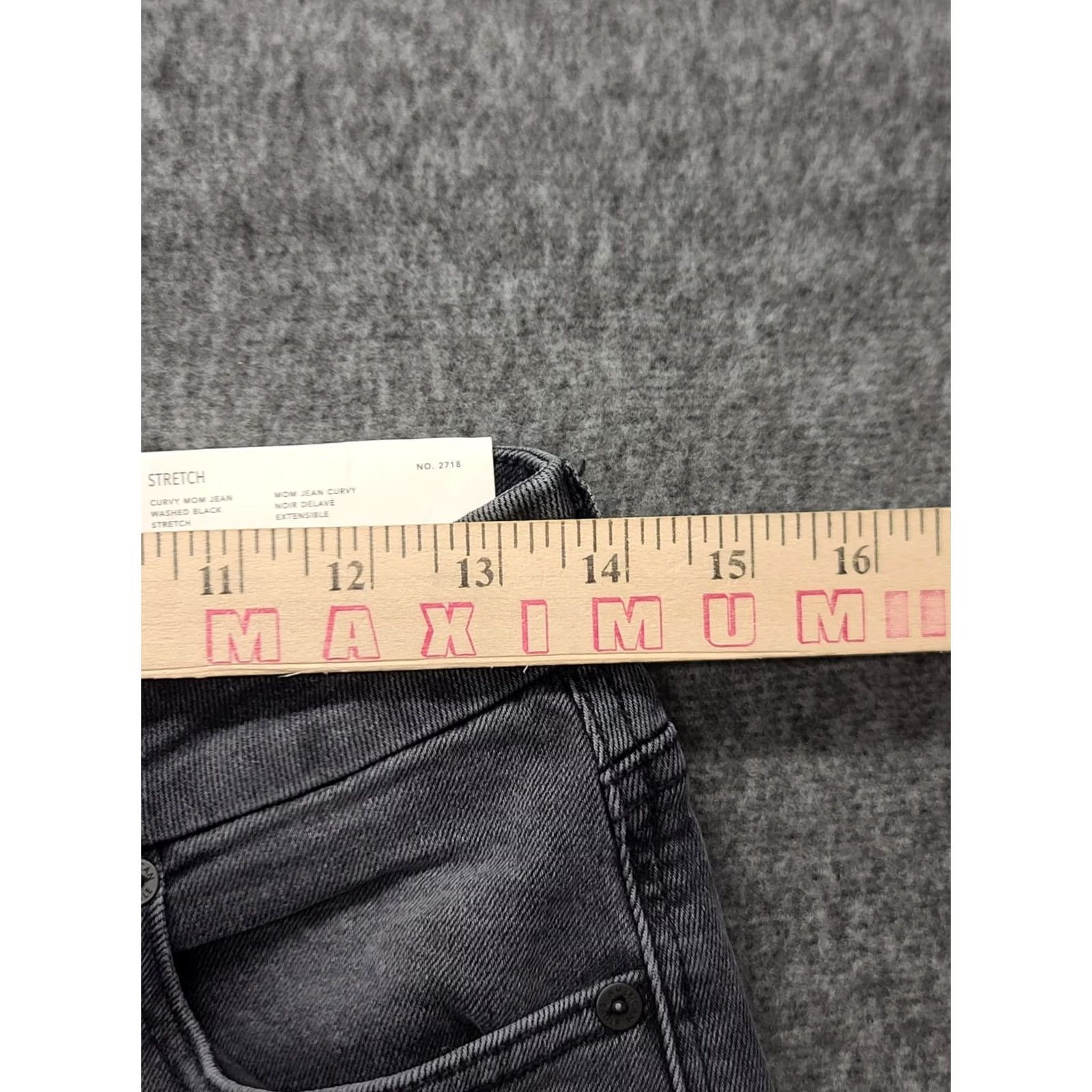 American Eagle Outfitters VINTAGE American Eagle Outfitters Jeans Womens 4 Curvy Mom High Rise Distressed Stretch 90s Grunge Black Denim 5-Pocket Women Mens? Size 27" / US 4 / IT 40 - 5 Thumbnail