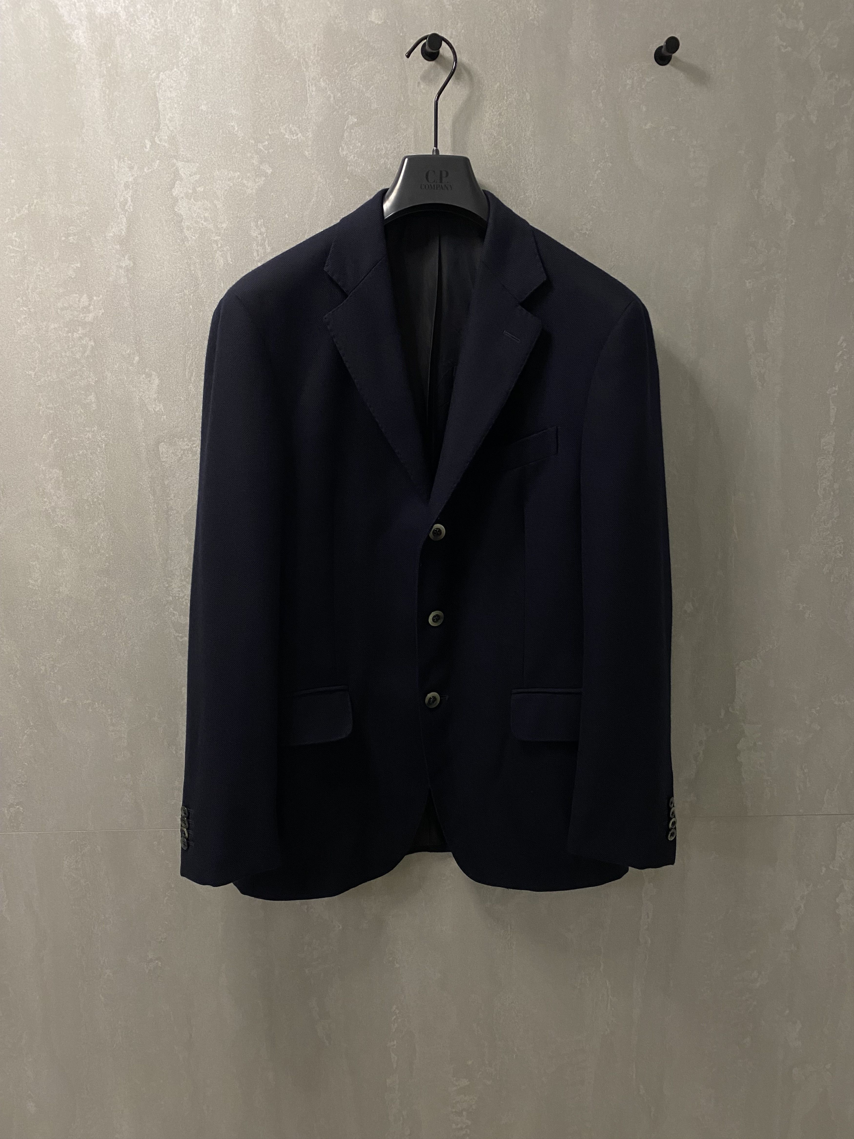 Boglioli BOGLIOLI 100% WOOL MENS CLASSIC BLUE SOLID BLAZER JACKET Size 50R - 1 Thumbnail