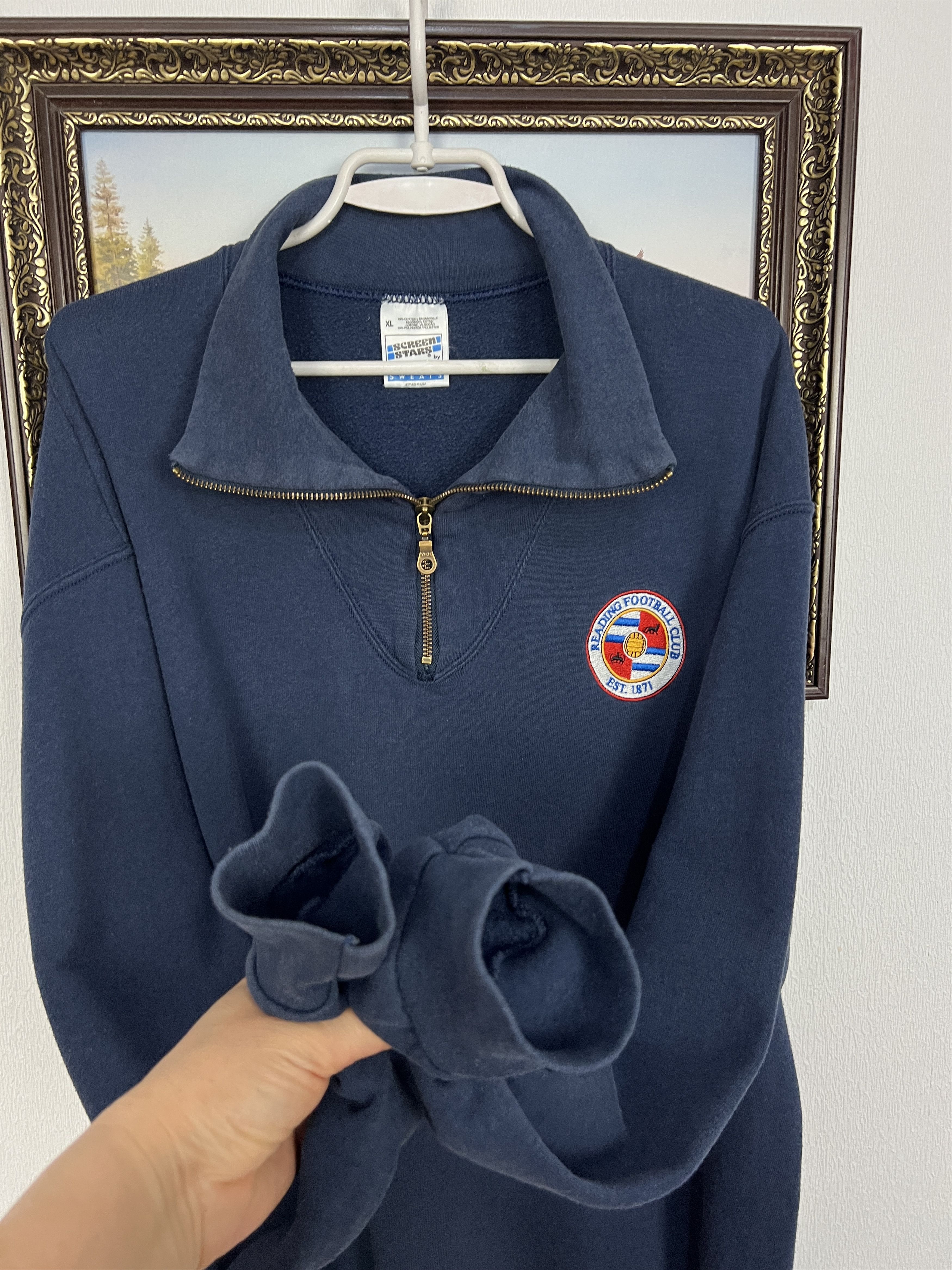 Vintage Vintage Reading Football Jacket Soccer Sweatshirt Track Top Size US XL / EU 56 / 4 - 6 Thumbnail